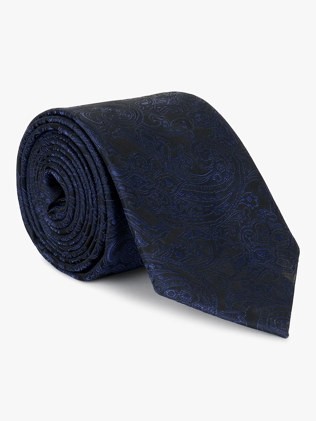 Men's Printed Black Regular Broad - Image 4