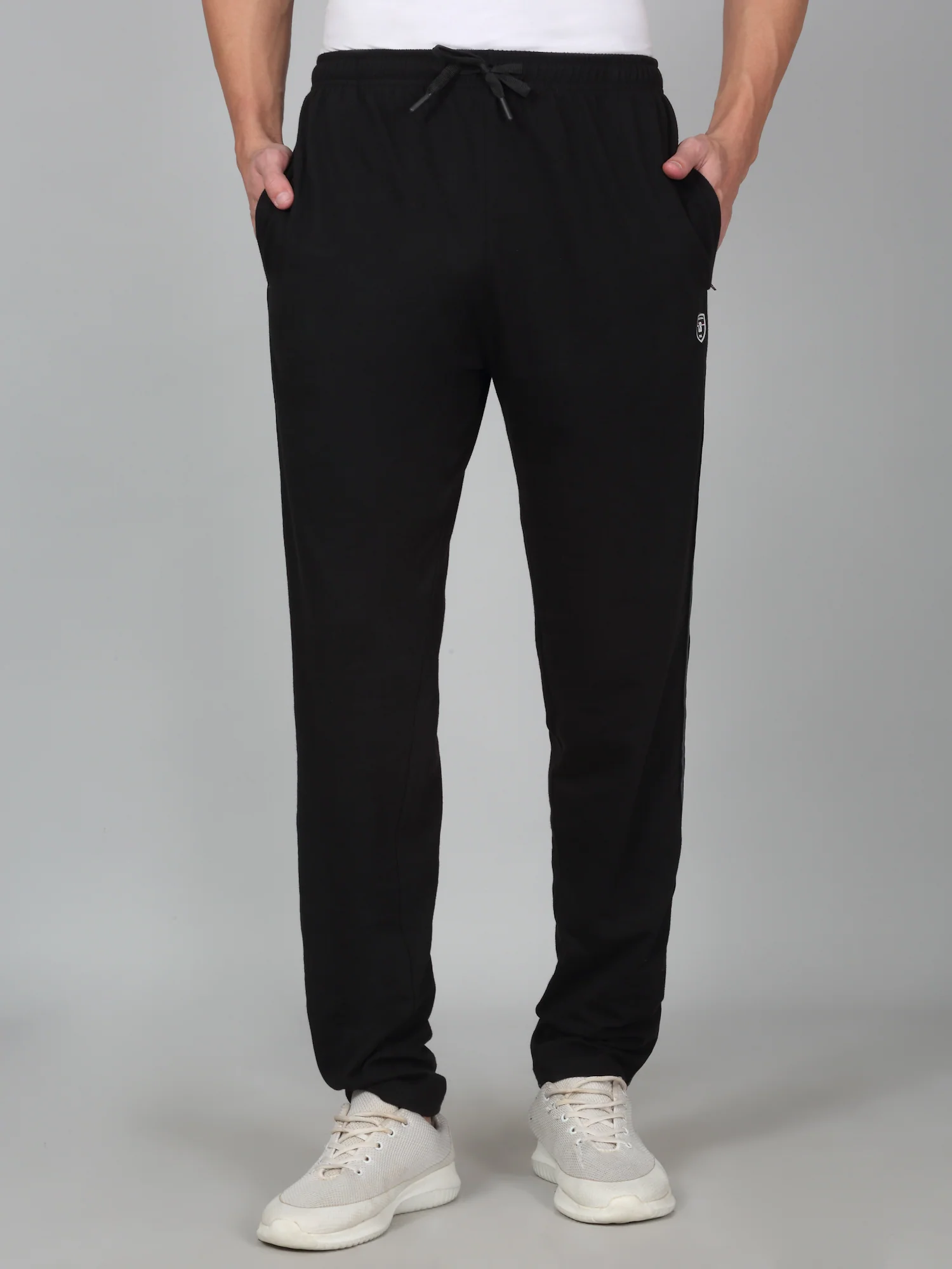 Men's Printed Black Regular Fit Casual Track Pant - Image 2