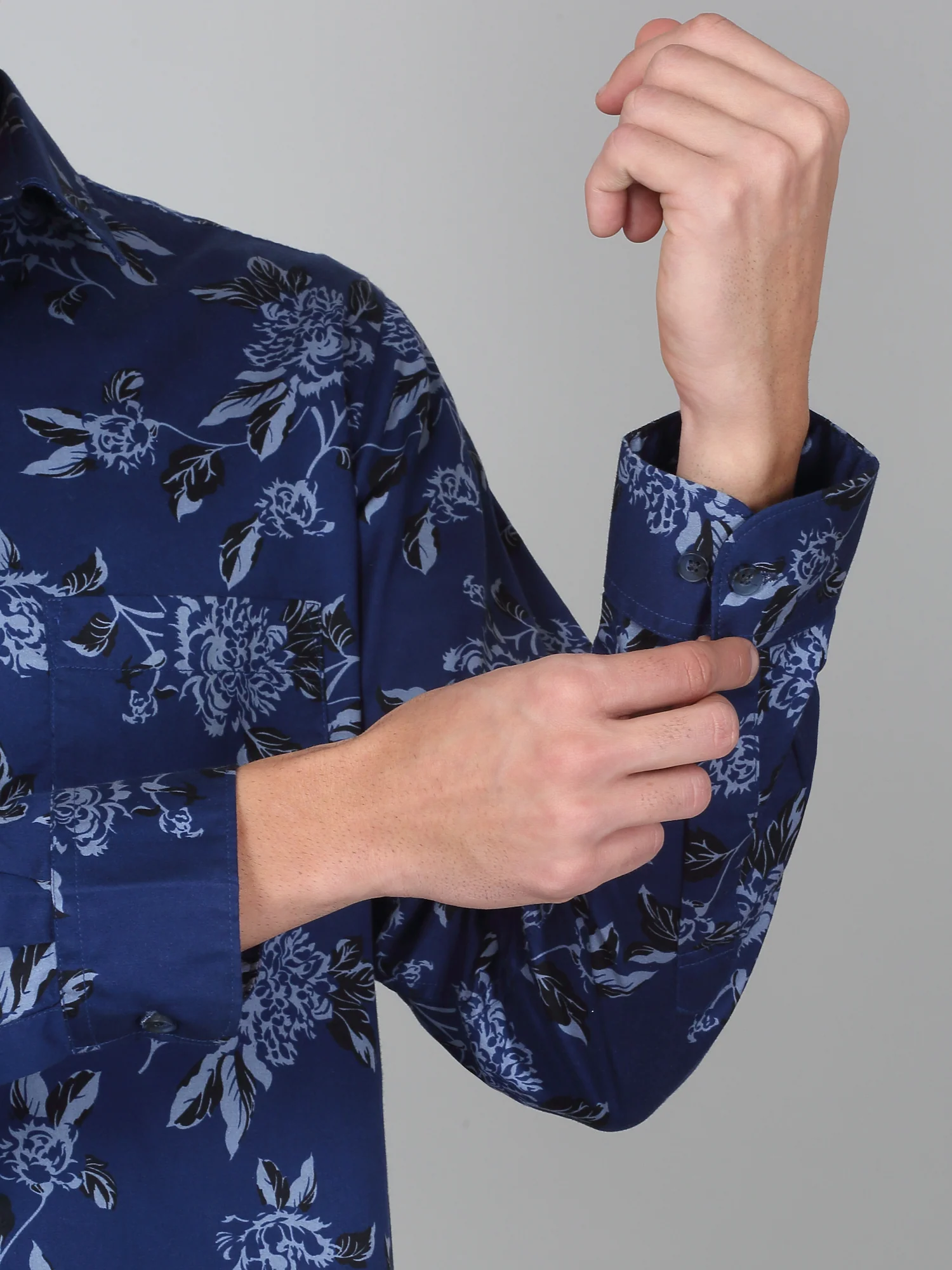 Casual Shirt for Men | Breathable & Soft with Color Fastness Regular Fit Spread Collar Neck Cotton Fabric Printed Pattern - Image 3