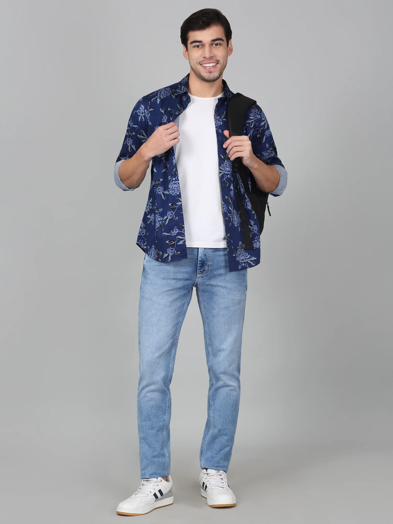 Casual Shirt for Men | Breathable & Soft with Color Fastness Regular Fit Spread Collar Neck Cotton Fabric Printed Pattern - Image 9