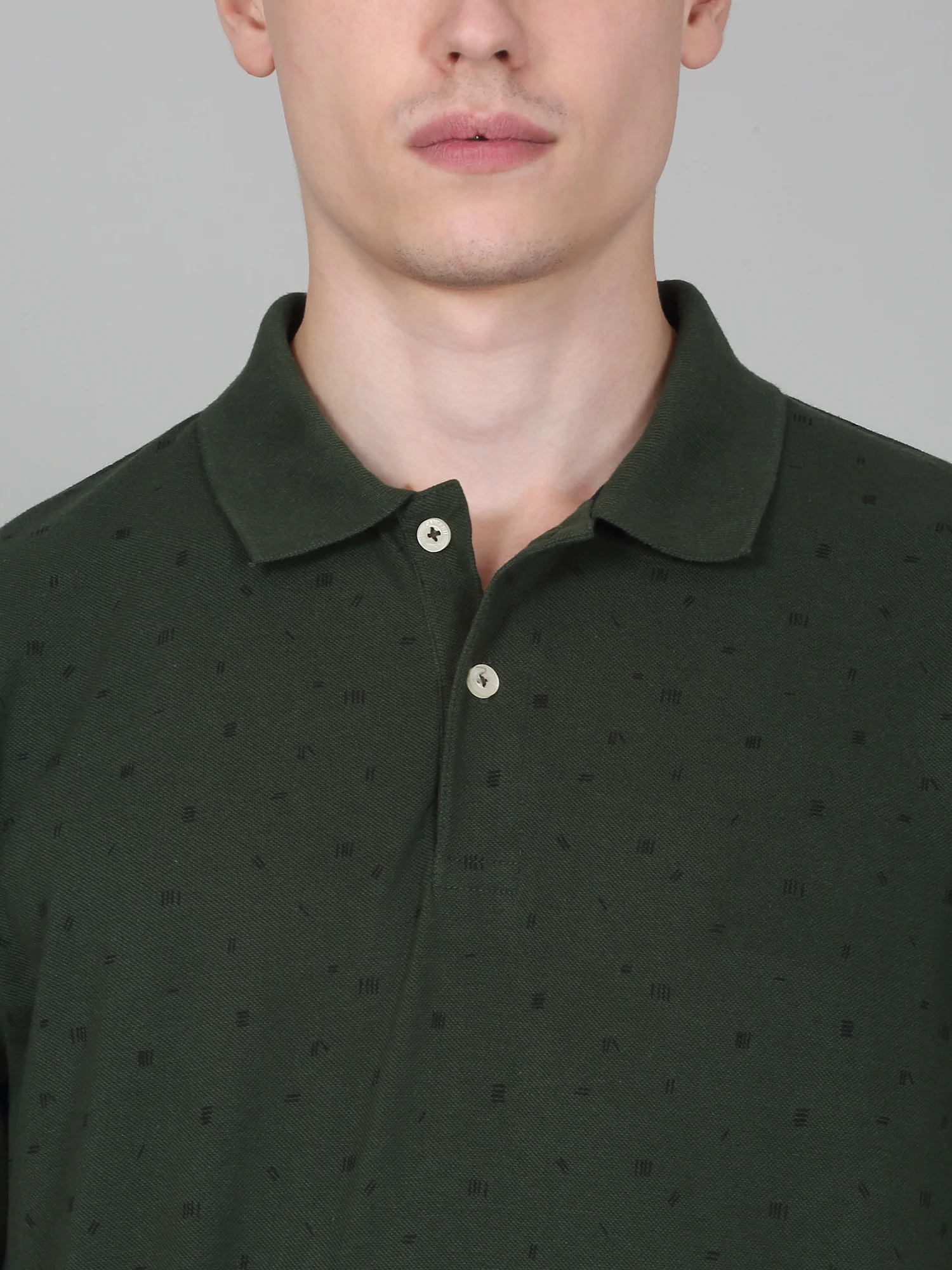 T-Shirt for Men | Breathable & Soft with Color Fastness Regular Fit Polo Neck Poly Cotton Fabric Printed Pattern - Image 5