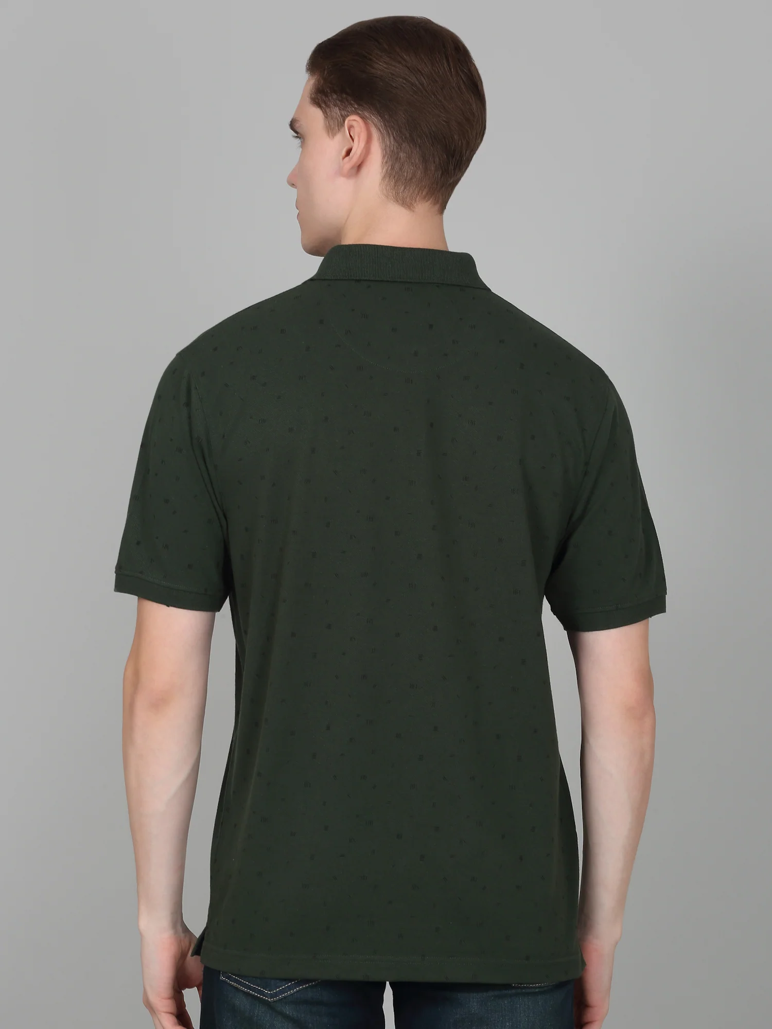 T-Shirt for Men | Breathable & Soft with Color Fastness Regular Fit Polo Neck Poly Cotton Fabric Printed Pattern - Image 6