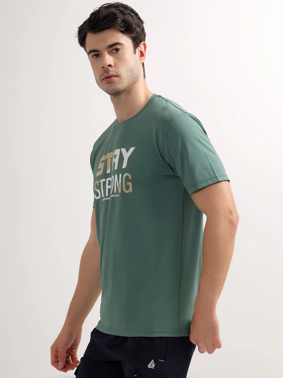 T-Shirt for Men | Breathable & Soft with Color Fastness Regular Fit Round Neck Polyester Fabric Printed Pattern - Image 3