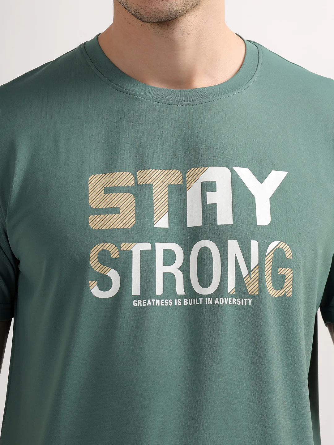 T-Shirt for Men | Breathable & Soft with Color Fastness Regular Fit Round Neck Polyester Fabric Printed Pattern - Image 6