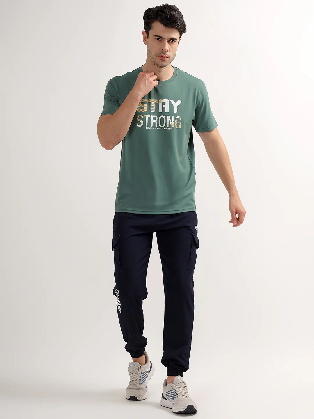 T-Shirt for Men | Breathable & Soft with Color Fastness Regular Fit Round Neck Polyester Fabric Printed Pattern - Image 7