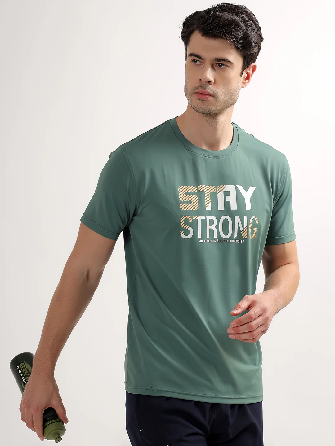 T-Shirt for Men | Breathable & Soft with Color Fastness Regular Fit Round Neck Polyester Fabric Printed Pattern - Image 8