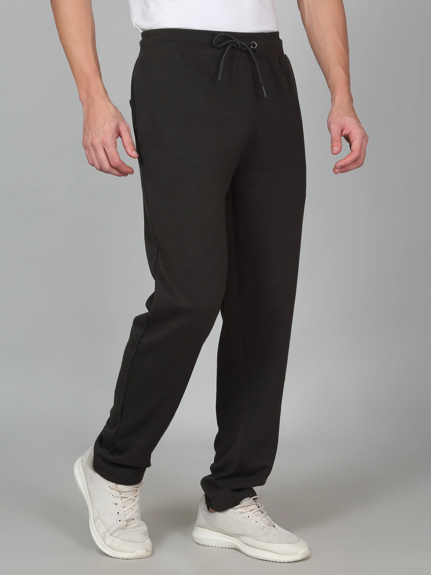 Men's Printed Green Regular Fit Casual Track Pant - Image 4