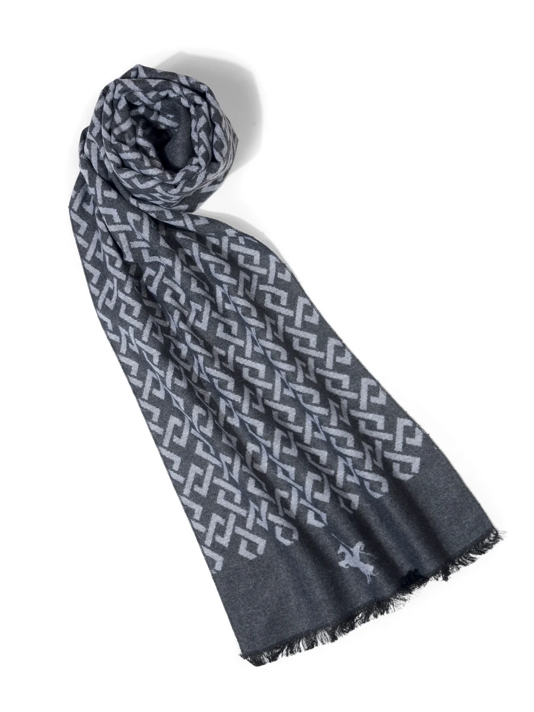Men's Printed Grey Fashion Muffler - Image 6