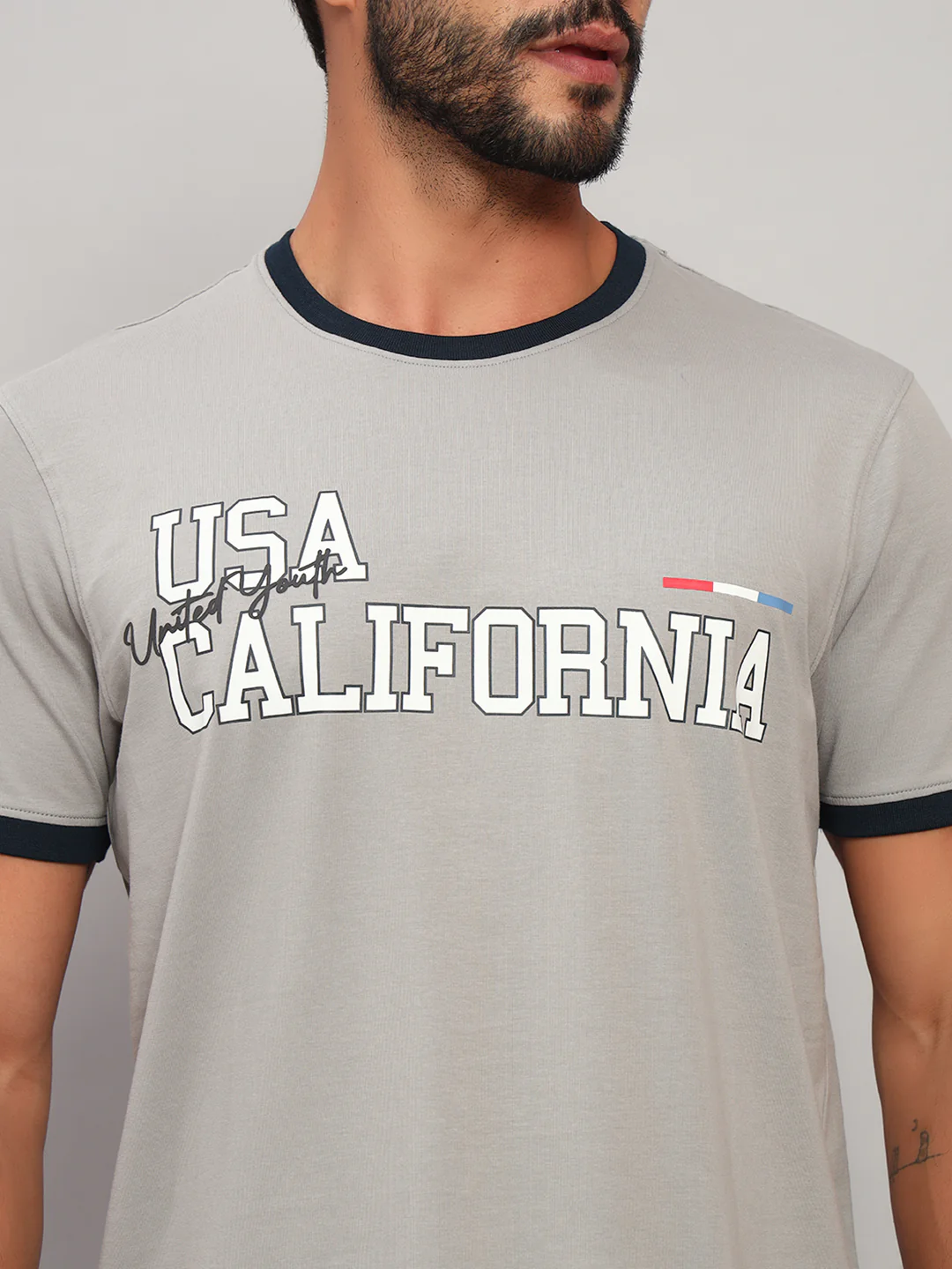 T-Shirt for Men | Breathable & Soft with Color Fastness Regular Fit Round Neck Cotton Blend Fabric Printed Pattern - Image 6
