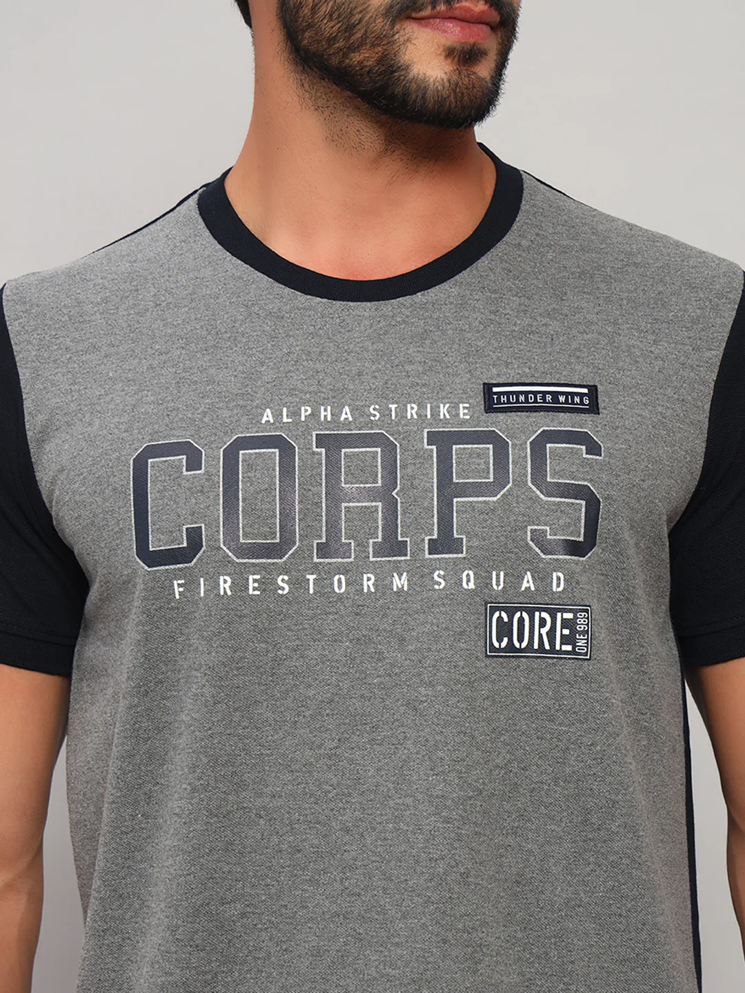 T-Shirt for Men | Breathable & Soft with Color Fastness Regular Fit Round Neck Poly Cotton Fabric Printed Pattern - Image 7