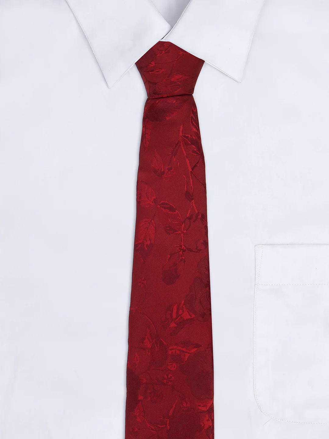 Men's Printed Maroon Regular Broad - Image 6