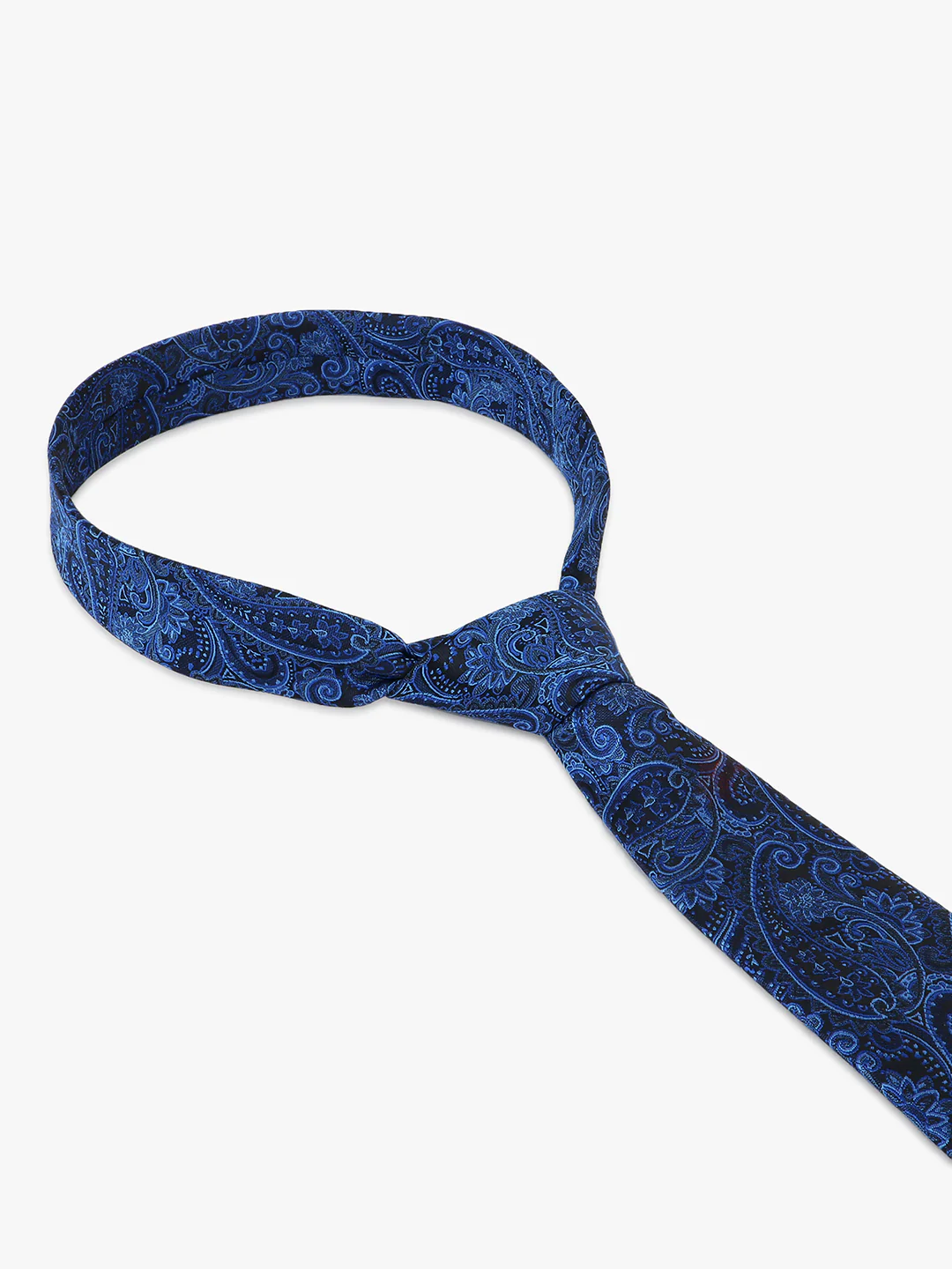 Men's Printed Navy Blue Regular Broad - Image 4