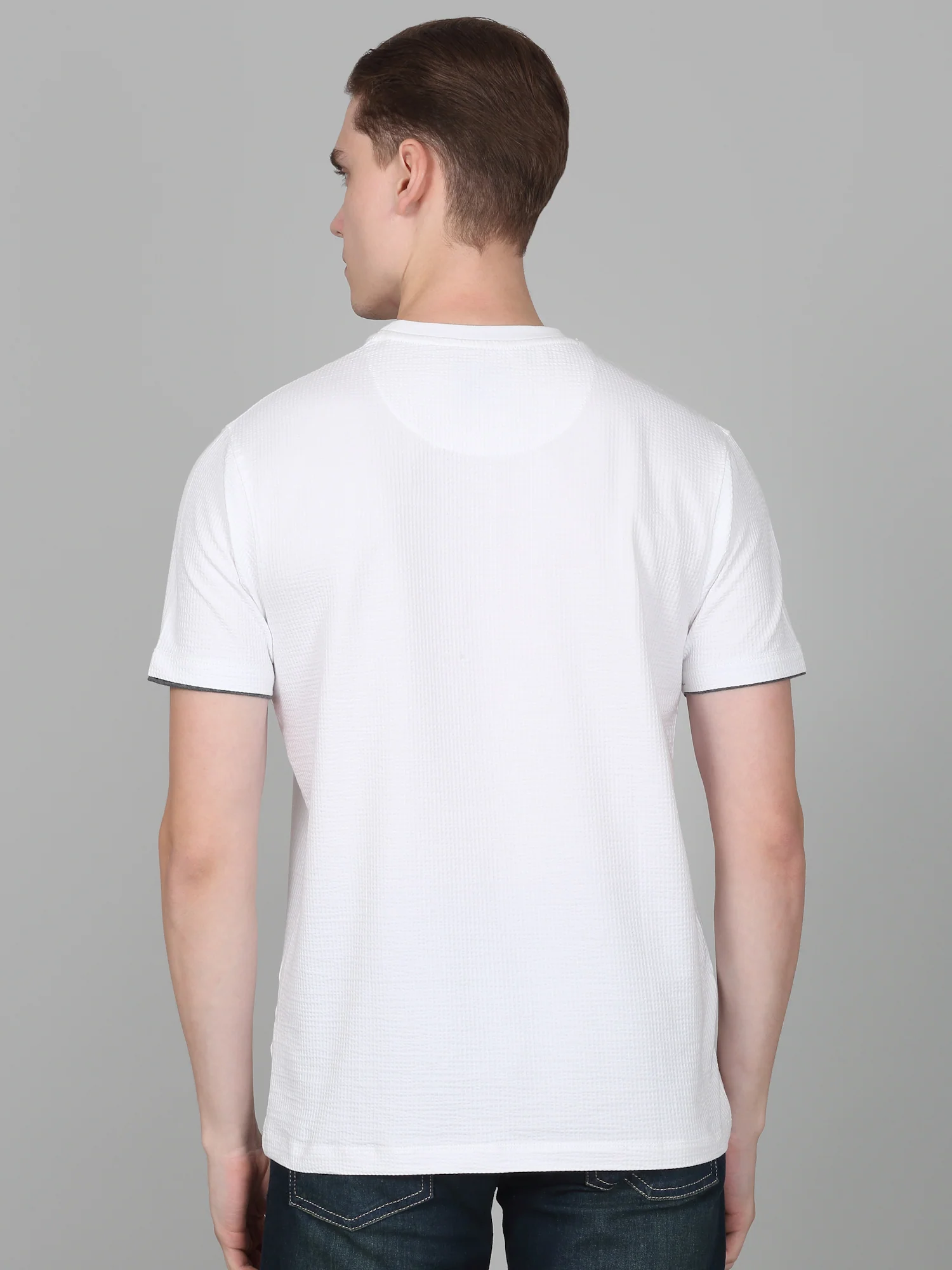 T-Shirt for Men | Breathable & Soft with Color Fastness Regular Fit Round Neck Poly Cotton Fabric Printed Pattern - Image 6