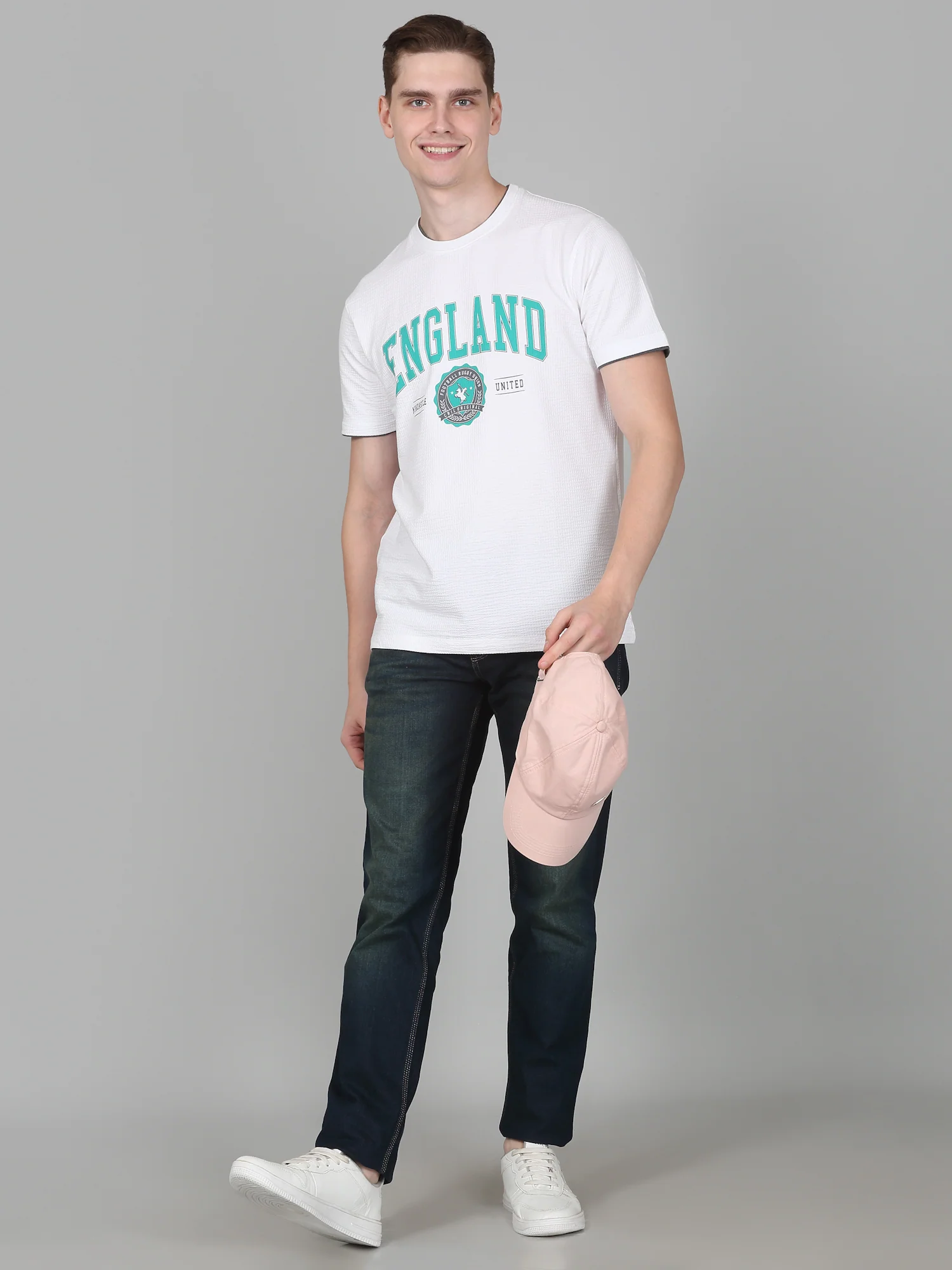 T-Shirt for Men | Breathable & Soft with Color Fastness Regular Fit Round Neck Poly Cotton Fabric Printed Pattern - Image 7