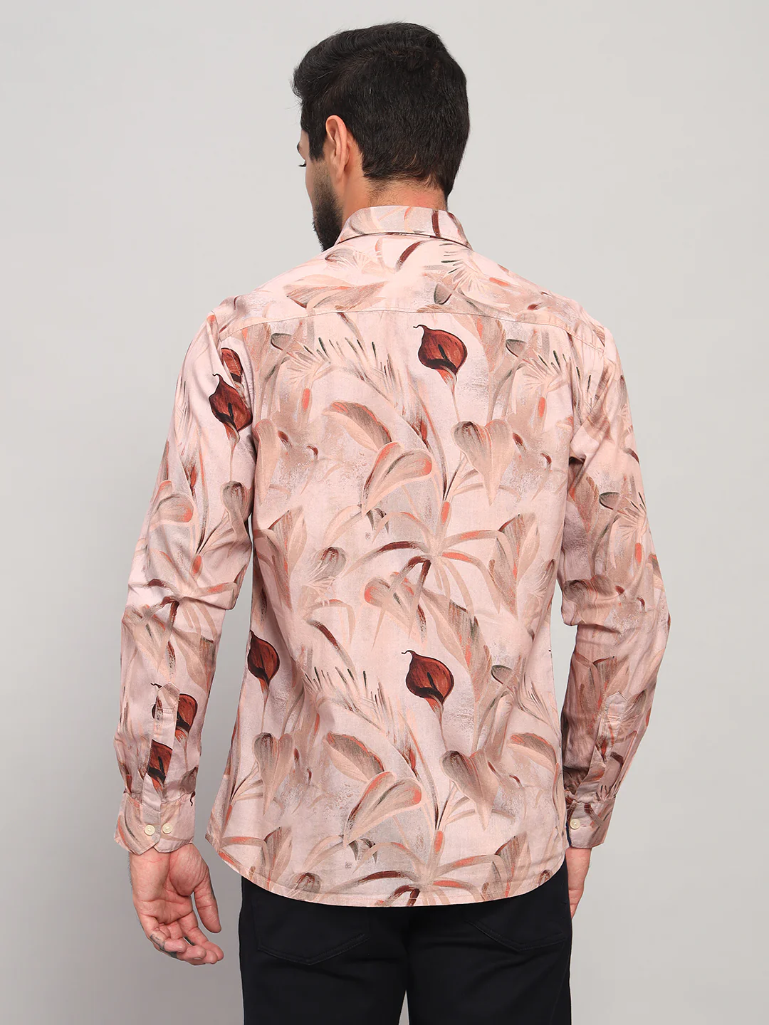 Casual Shirt for Men | Breathable & Soft with Color Fastness Regular Fit Spread Collar Neck Cotton Fabric Printed Pattern - Image 2