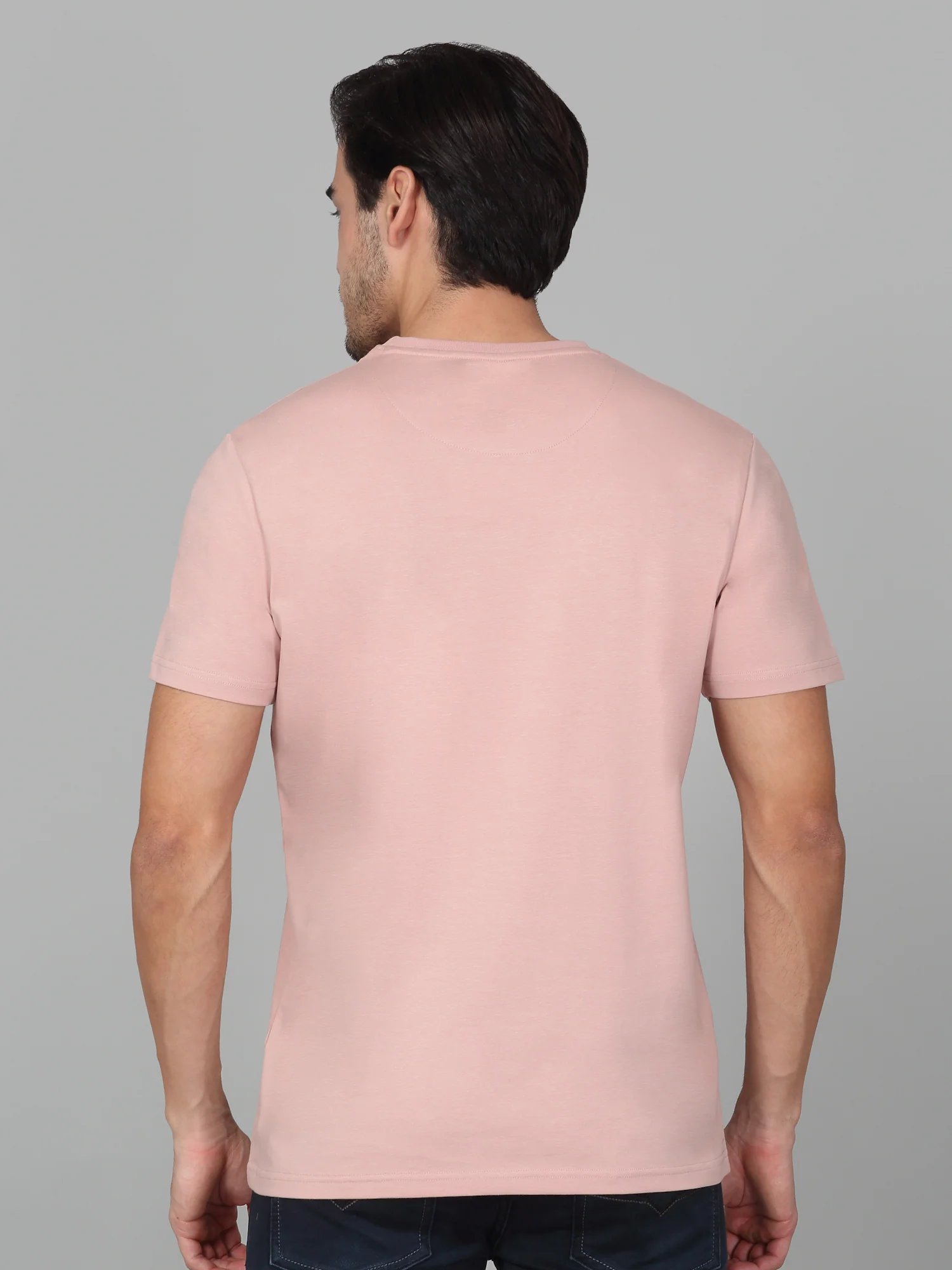 T-Shirt for Men | Breathable & Soft with Color Fastness Regular Fit Round Neck Cotton Blend Fabric Printed Pattern - Image 3