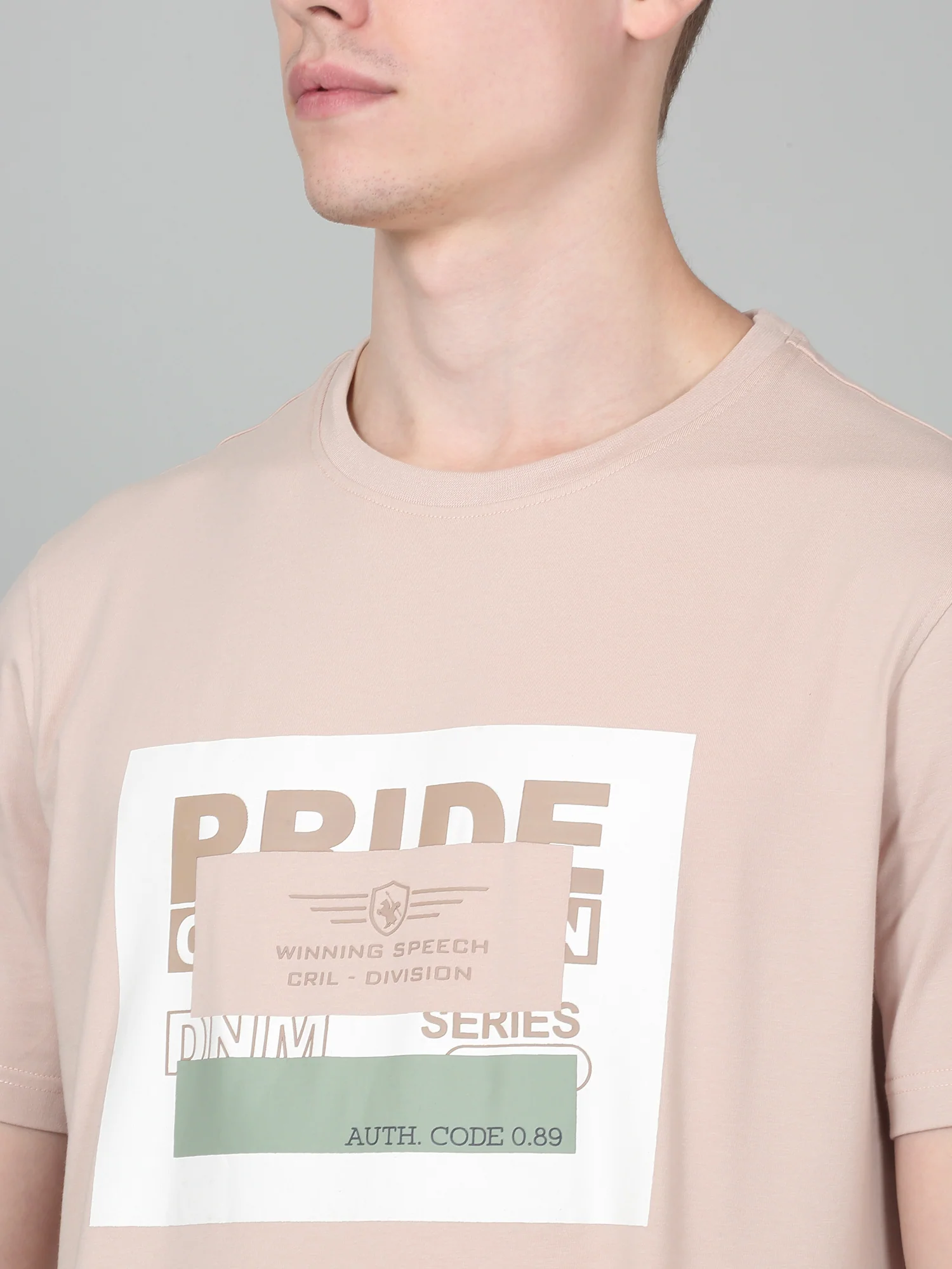 T-Shirt for Men | Breathable & Soft with Color Fastness Regular Fit Round Neck Cotton Blend Fabric Printed Pattern - Image 5