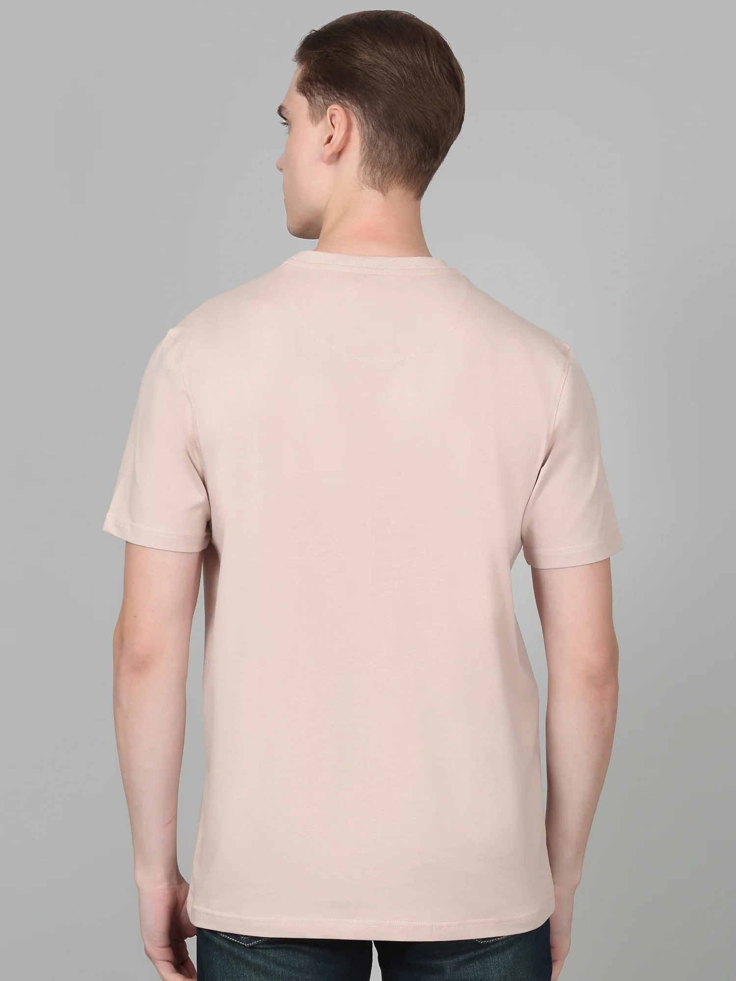 T-Shirt for Men | Breathable & Soft with Color Fastness Regular Fit Round Neck Cotton Blend Fabric Printed Pattern - Image 6