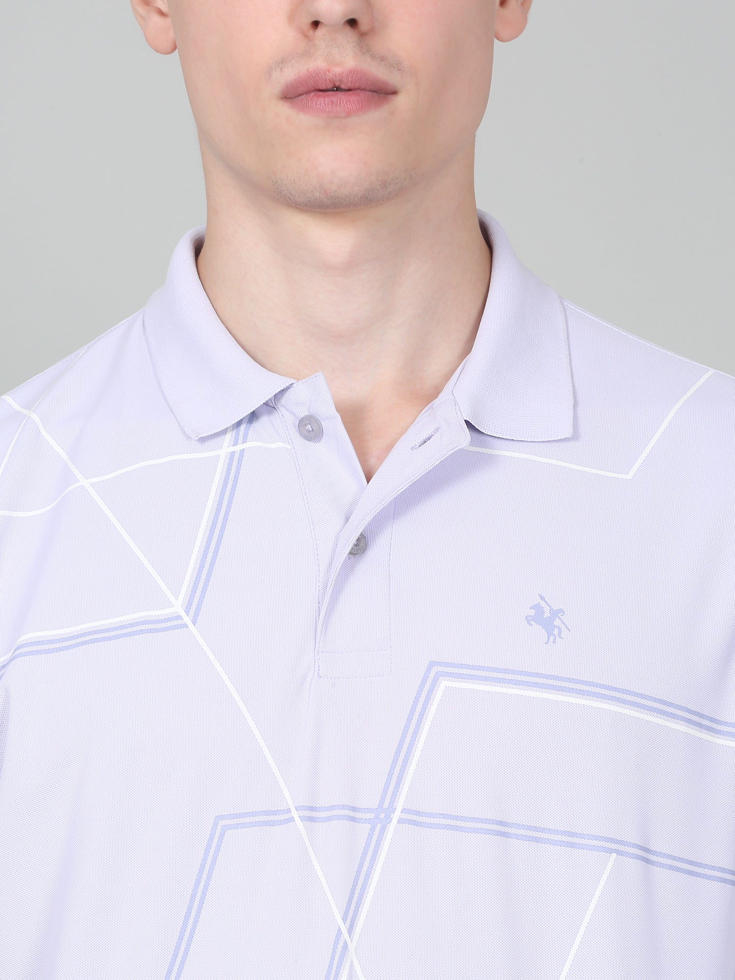 T-Shirt for Men | Breathable & Soft with Color Fastness Regular Fit Polo Neck Polyester Fabric Printed Pattern - Image 5