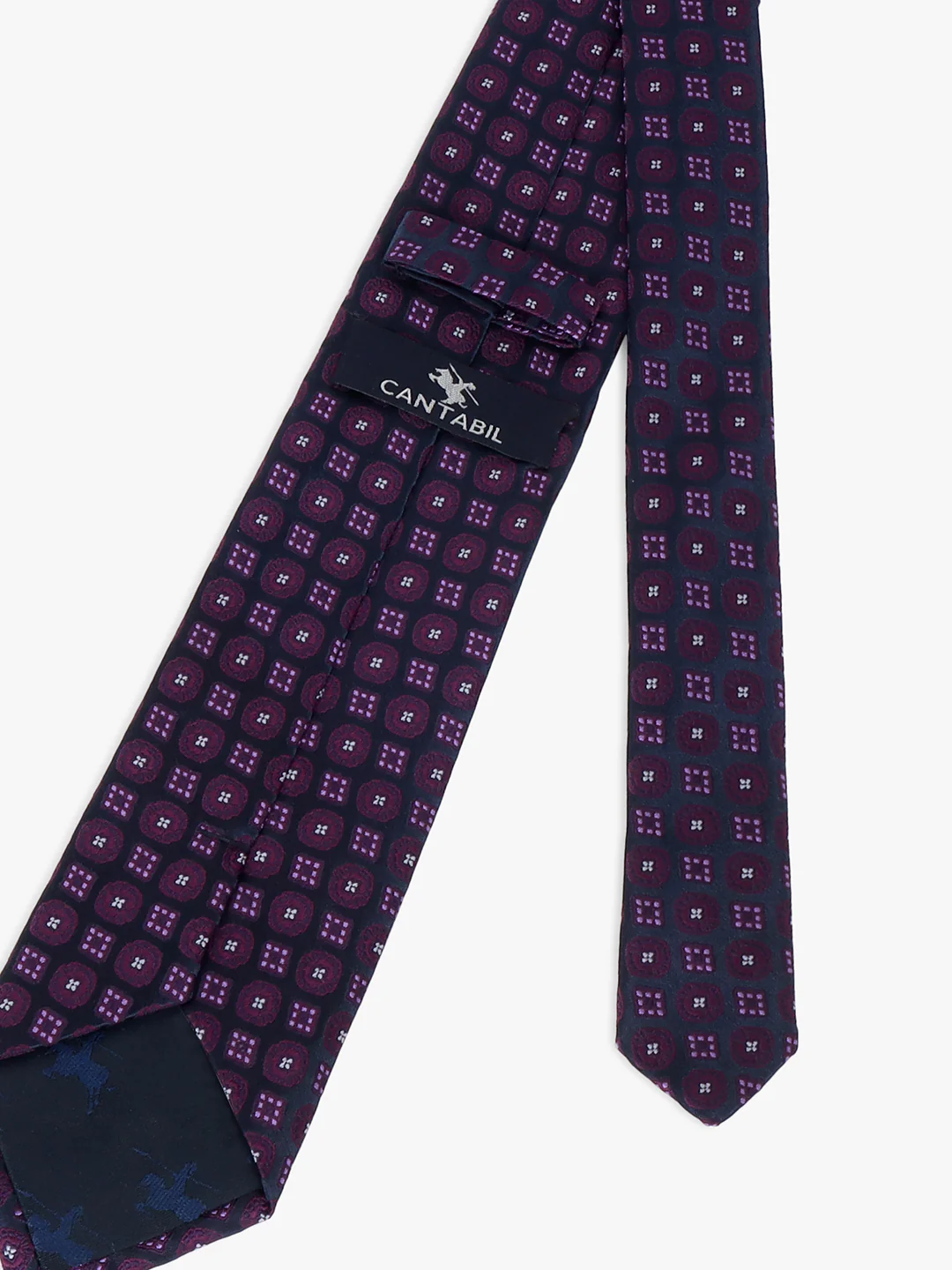 Men's Printed Purple Regular Broad - Image 3