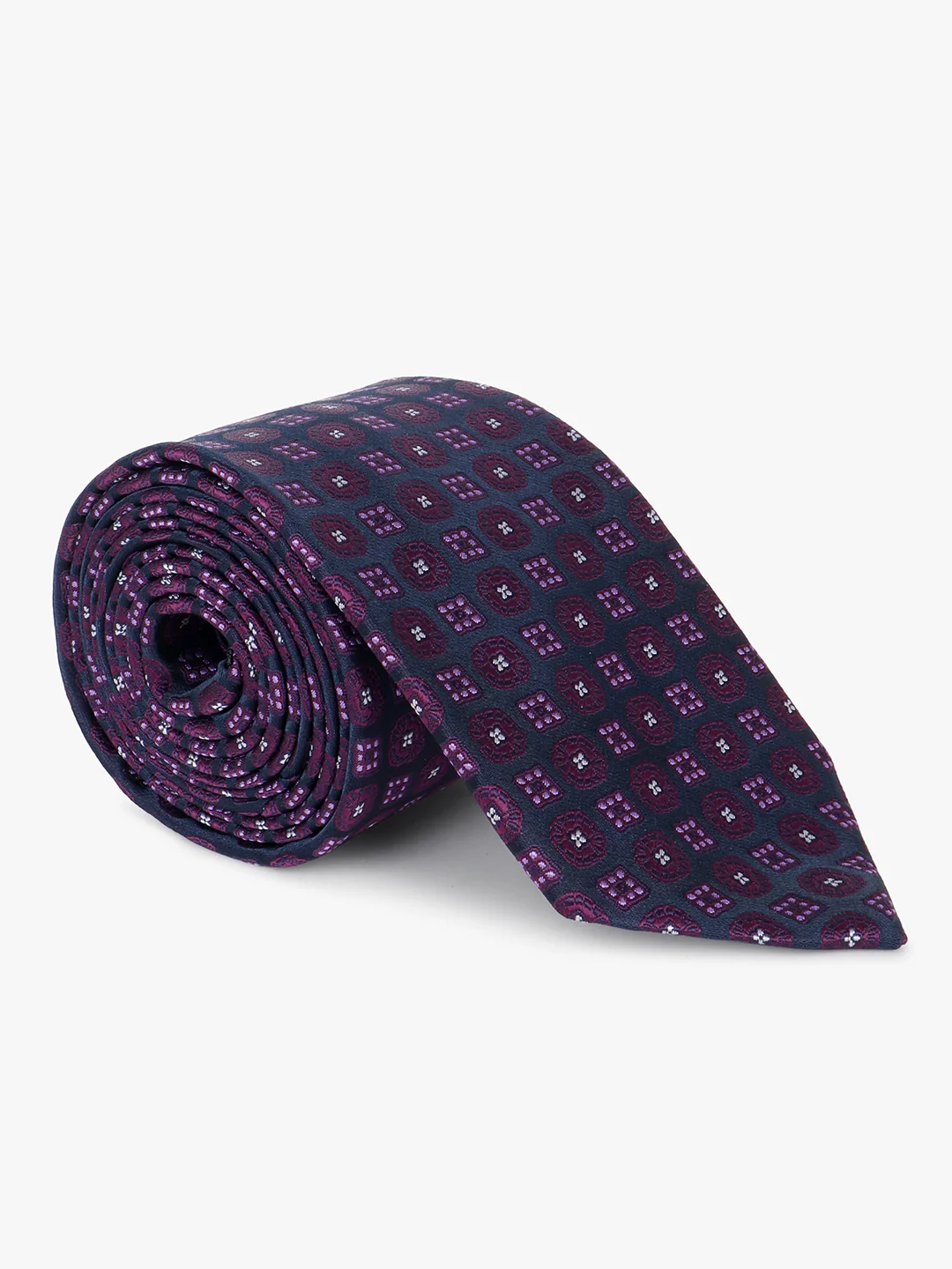 Men's Printed Purple Regular Broad - Image 4