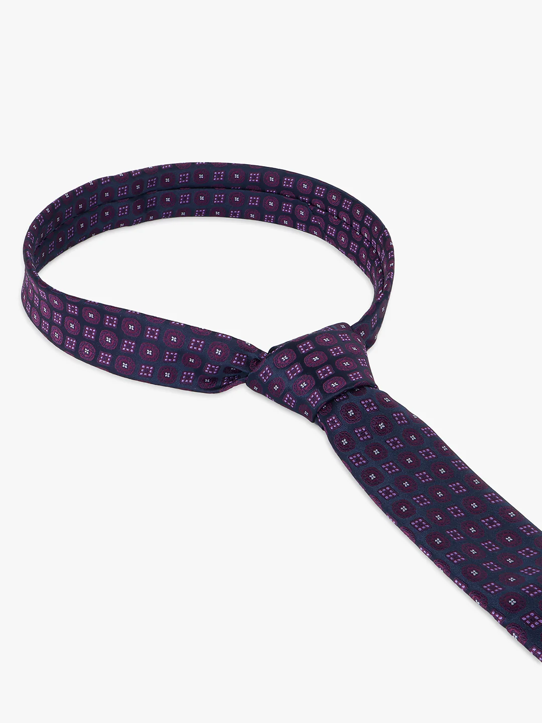 Men's Printed Purple Regular Broad - Image 5