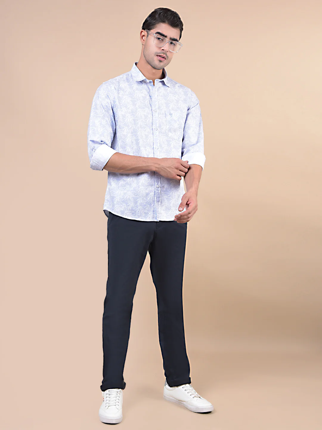 Casual Shirt for Men | Breathable & Soft with Color Fastness Regular Fit Spread Collar Neck Cotton Fabric Printed Pattern - Image 2