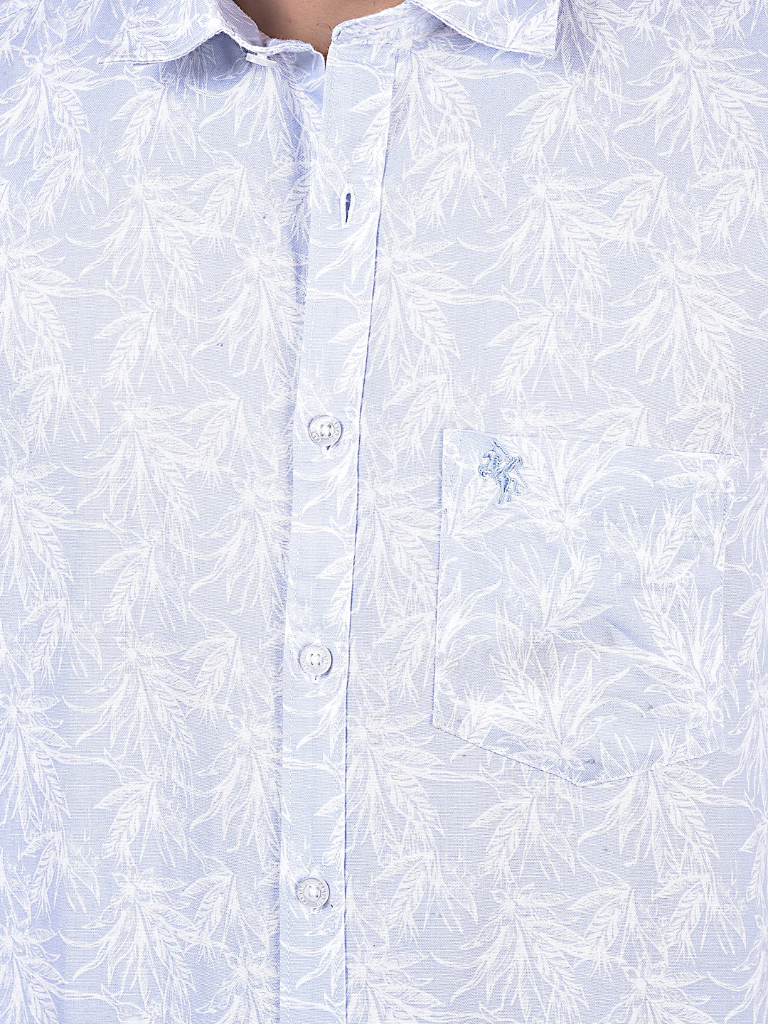 Casual Shirt for Men | Breathable & Soft with Color Fastness Regular Fit Spread Collar Neck Cotton Fabric Printed Pattern - Image 7