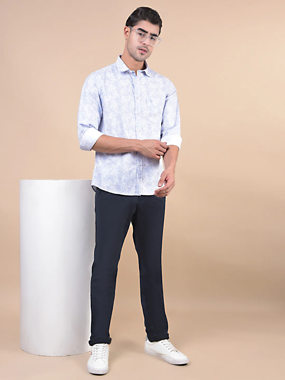 Casual Shirt for Men | Breathable & Soft with Color Fastness Regular Fit Spread Collar Neck Cotton Fabric Printed Pattern - Image 9