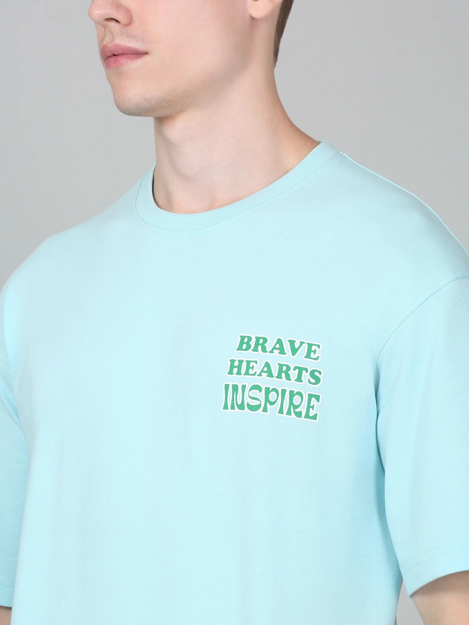 T-Shirt for Men | Breathable & Soft with Color Fastness Regular Fit Round Neck Poly Cotton Fabric Printed Pattern - Image 5