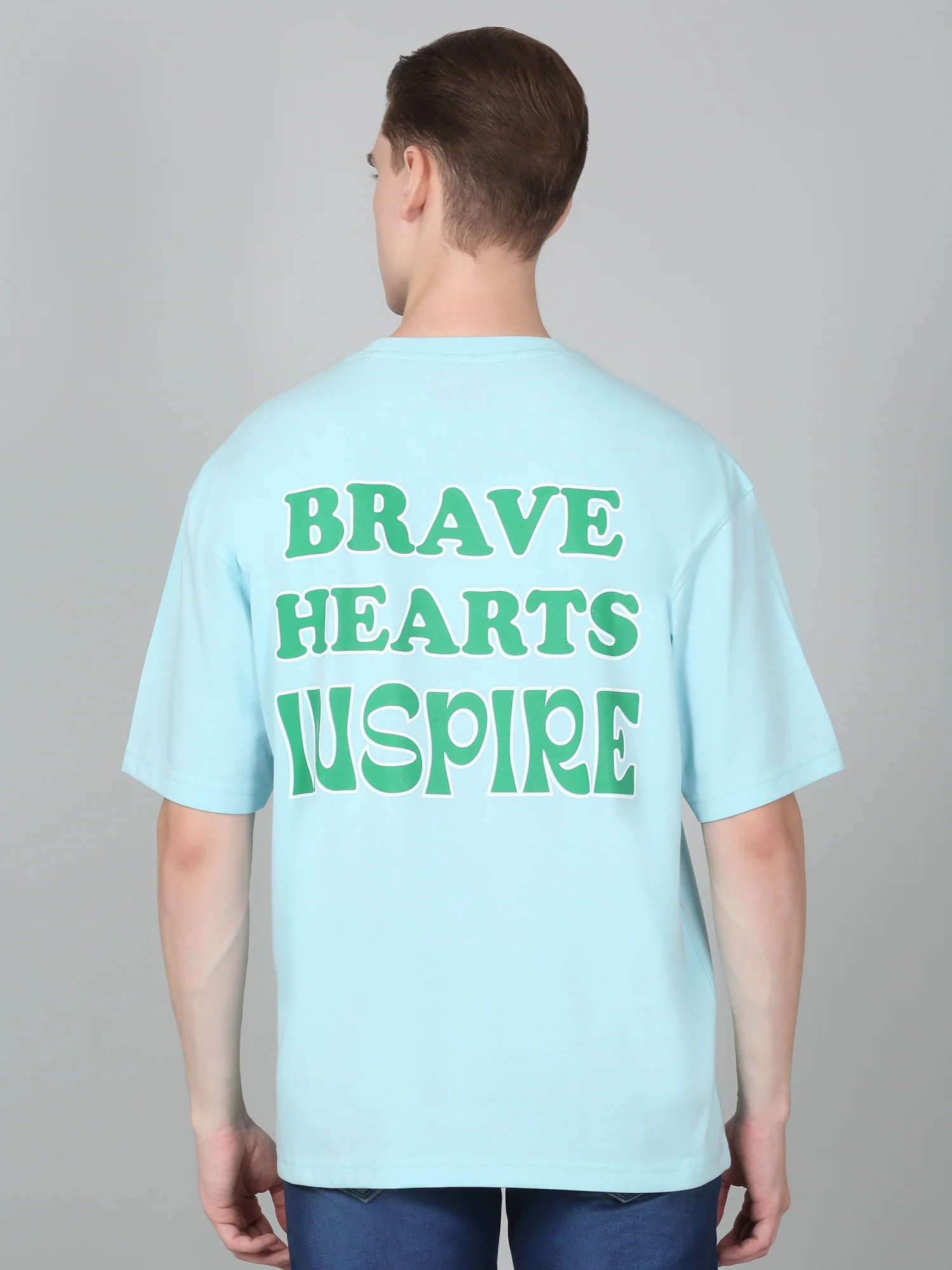 T-Shirt for Men | Breathable & Soft with Color Fastness Regular Fit Round Neck Poly Cotton Fabric Printed Pattern - Image 7