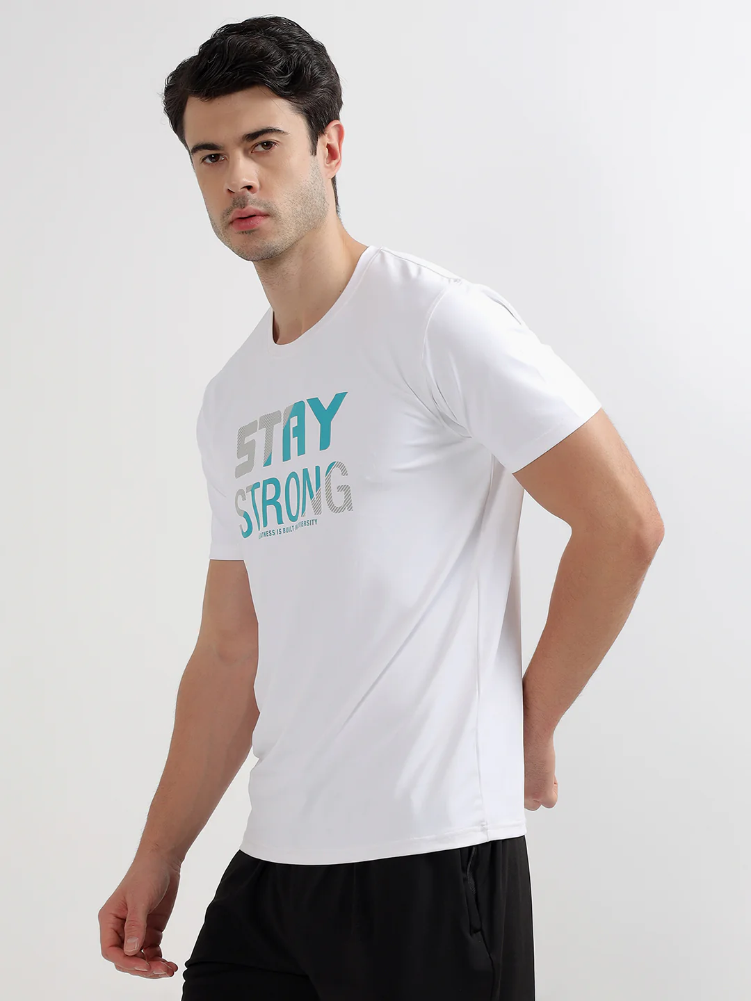 T-Shirt for Men | Breathable & Soft with Color Fastness Regular Fit Round Neck Polyester Fabric Printed Pattern - Image 3