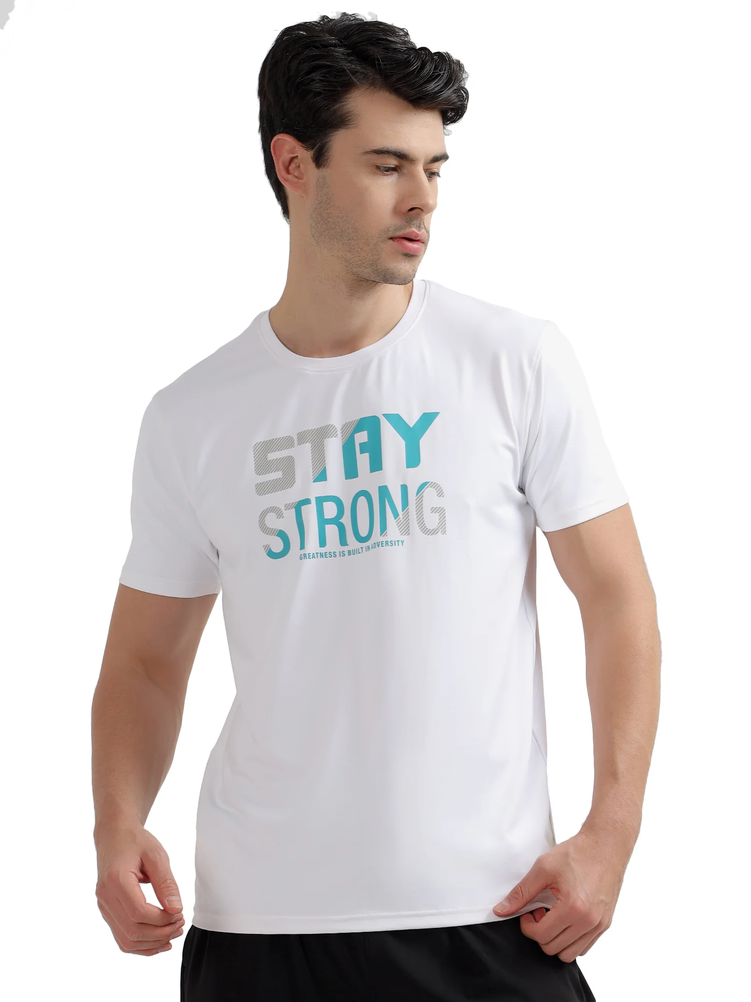 T-Shirt for Men | Breathable & Soft with Color Fastness Regular Fit Round Neck Polyester Fabric Printed Pattern - Image 8