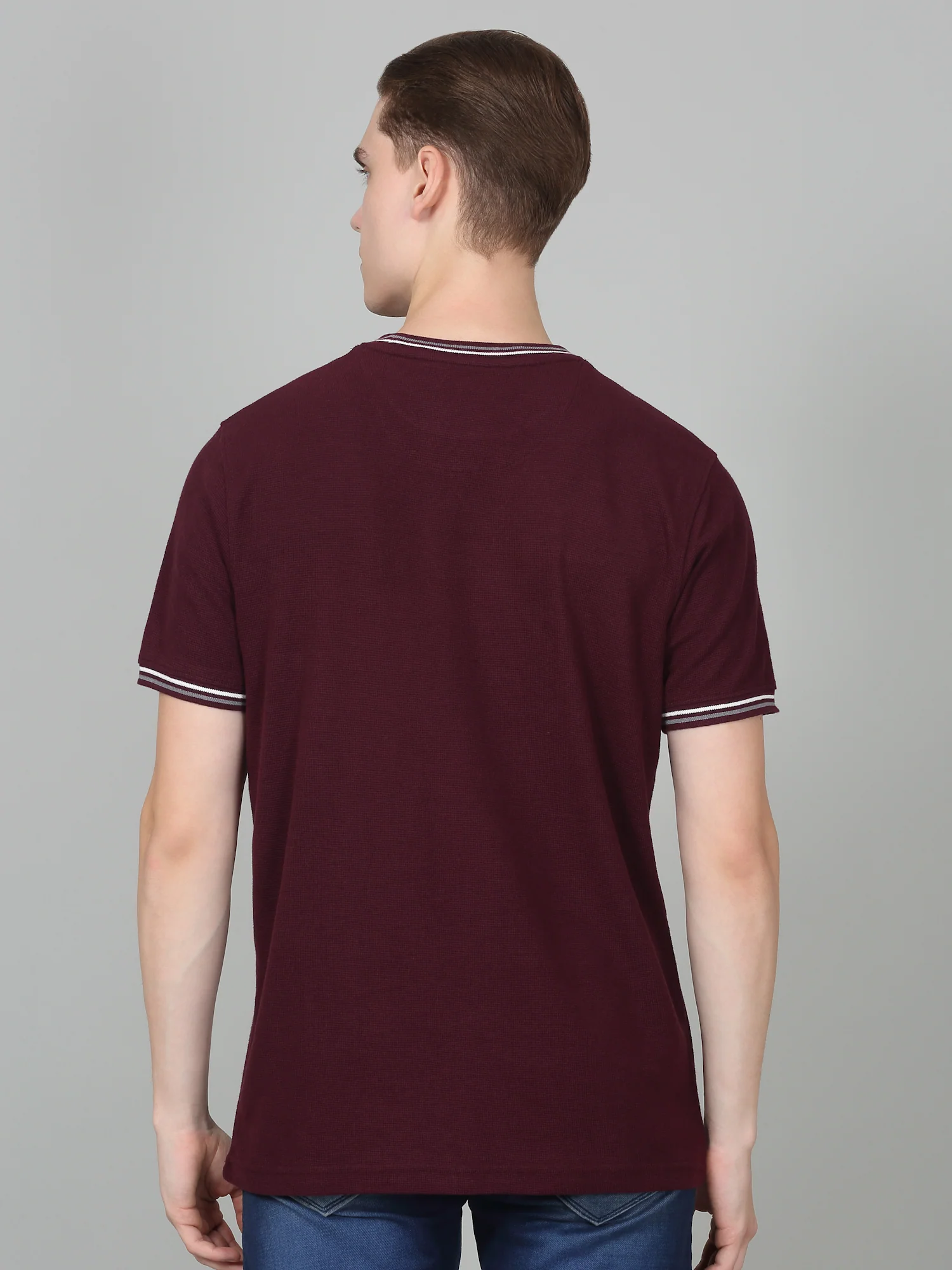 T-Shirt for Men | Breathable & Soft with Color Fastness Regular Fit Round Neck Poly Cotton Fabric Printed Pattern - Image 7