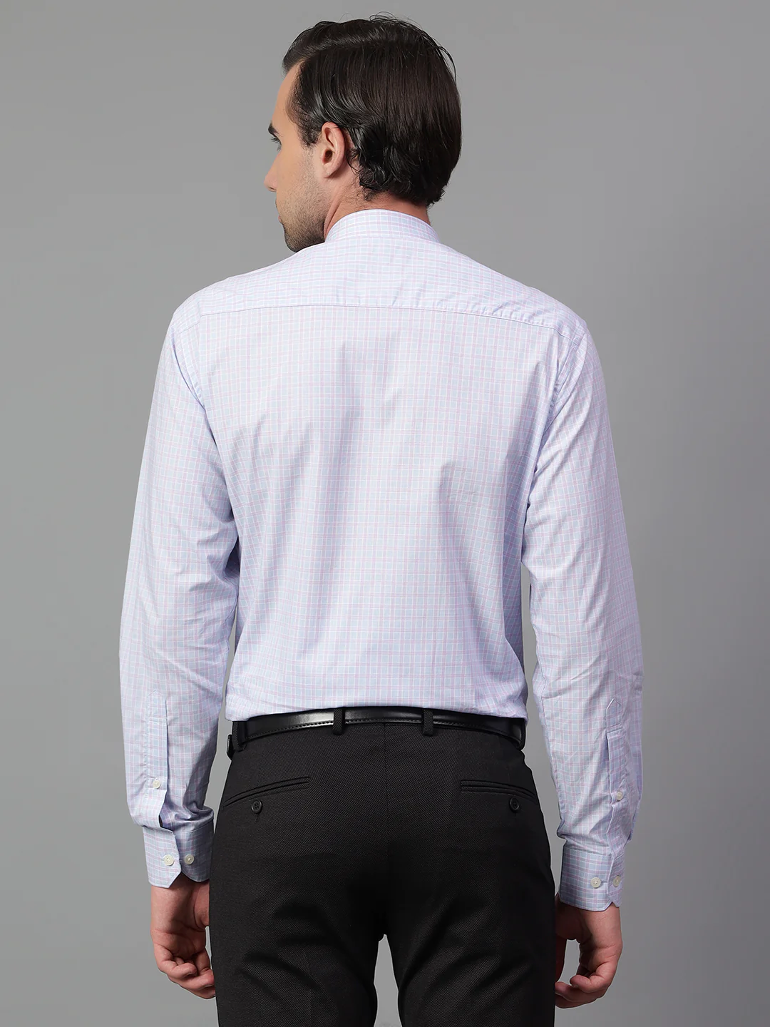 Formal Shirt for Men l Breathable & Soft with Color Fastness Regular Fit Spread Collar Neck Cotton Fabric Checkered Pattern - Image 2