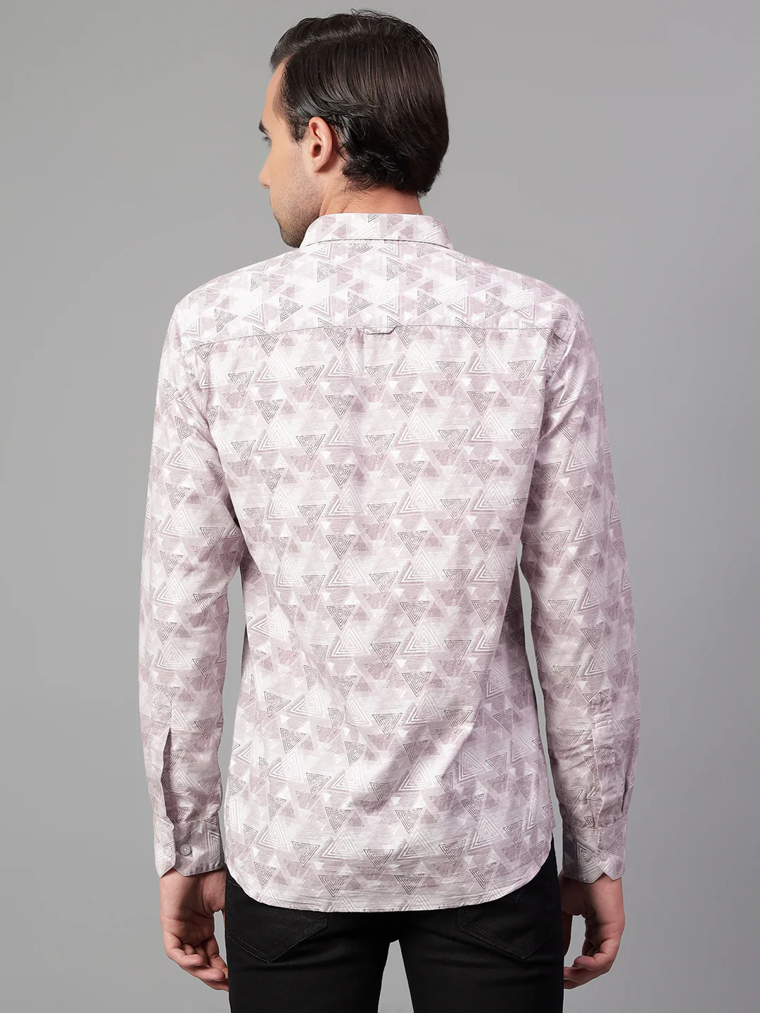 Casual Shirt for Men | Breathable & Soft with Color Fastness Regular Fit Spread Collar Neck Viscose Fabric Printed Pattern - Image 2