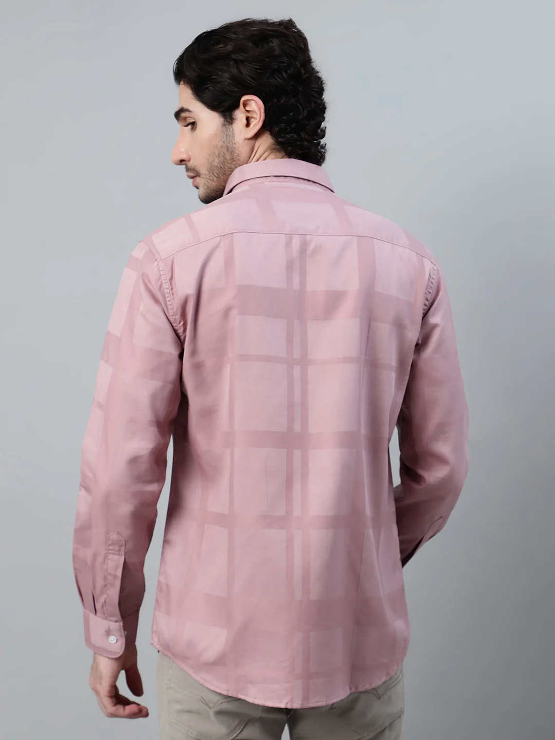Casual Shirt for Men | Breathable & Soft with Color Fastness Regular Fit Spread Collar Neck Cotton Blend Fabric Printed Pattern - Image 2