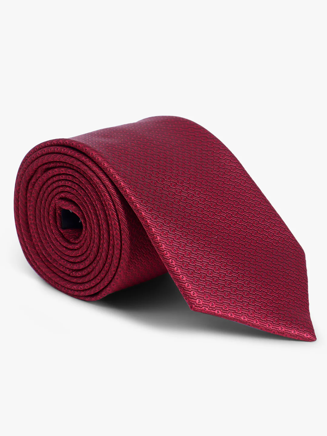 Men's Red Self-Design Broad Tie - Image 4
