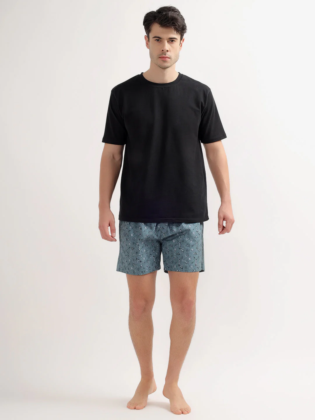 Men's Sage-Green Regular Fit Printed Boxer - Image 5