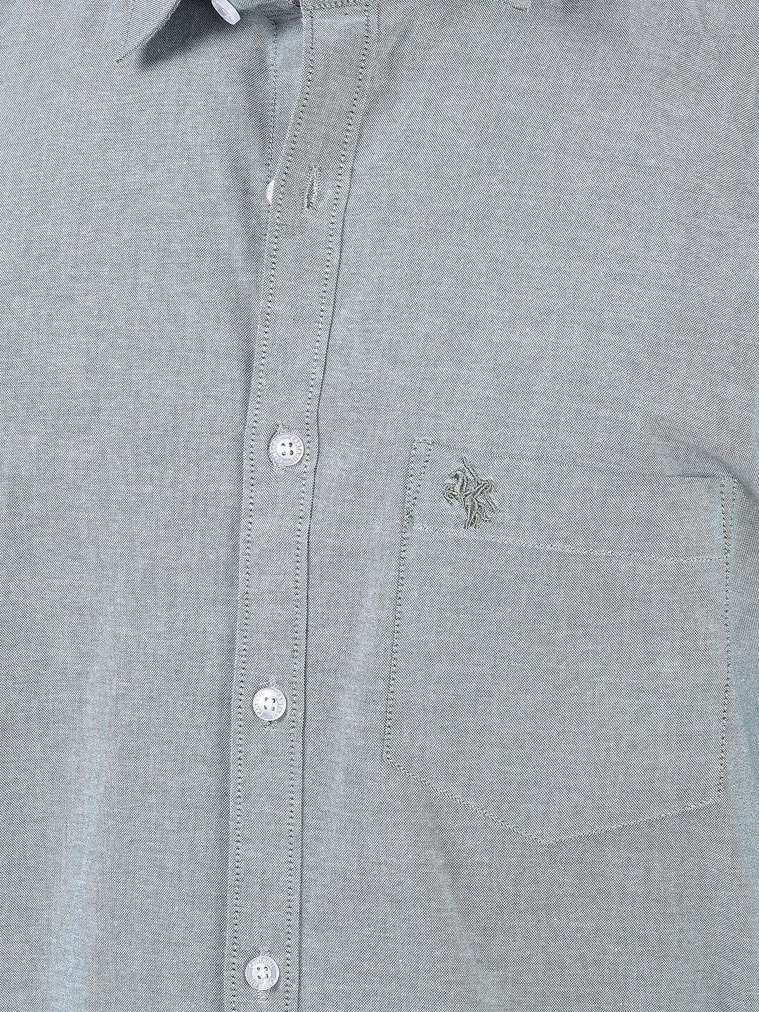 Casual Shirt for Men | Breathable & Soft with Color Fastness Regular Fit Spread Collar Neck Cotton Fabric Self Design Pattern - Image 6