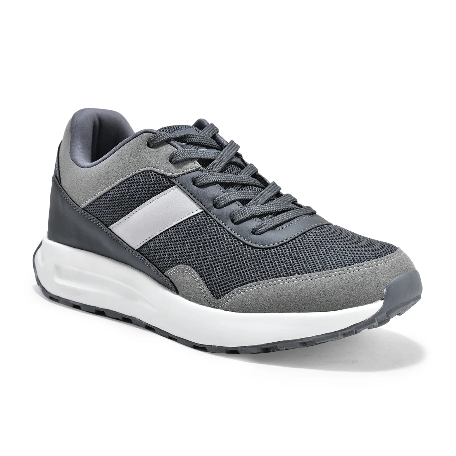 Casual Sports Shoes for Men | Lightweight & Comfortable with Cushioned Insole Mesh Upper Phylon Sole Lace Up Closure - Image 2