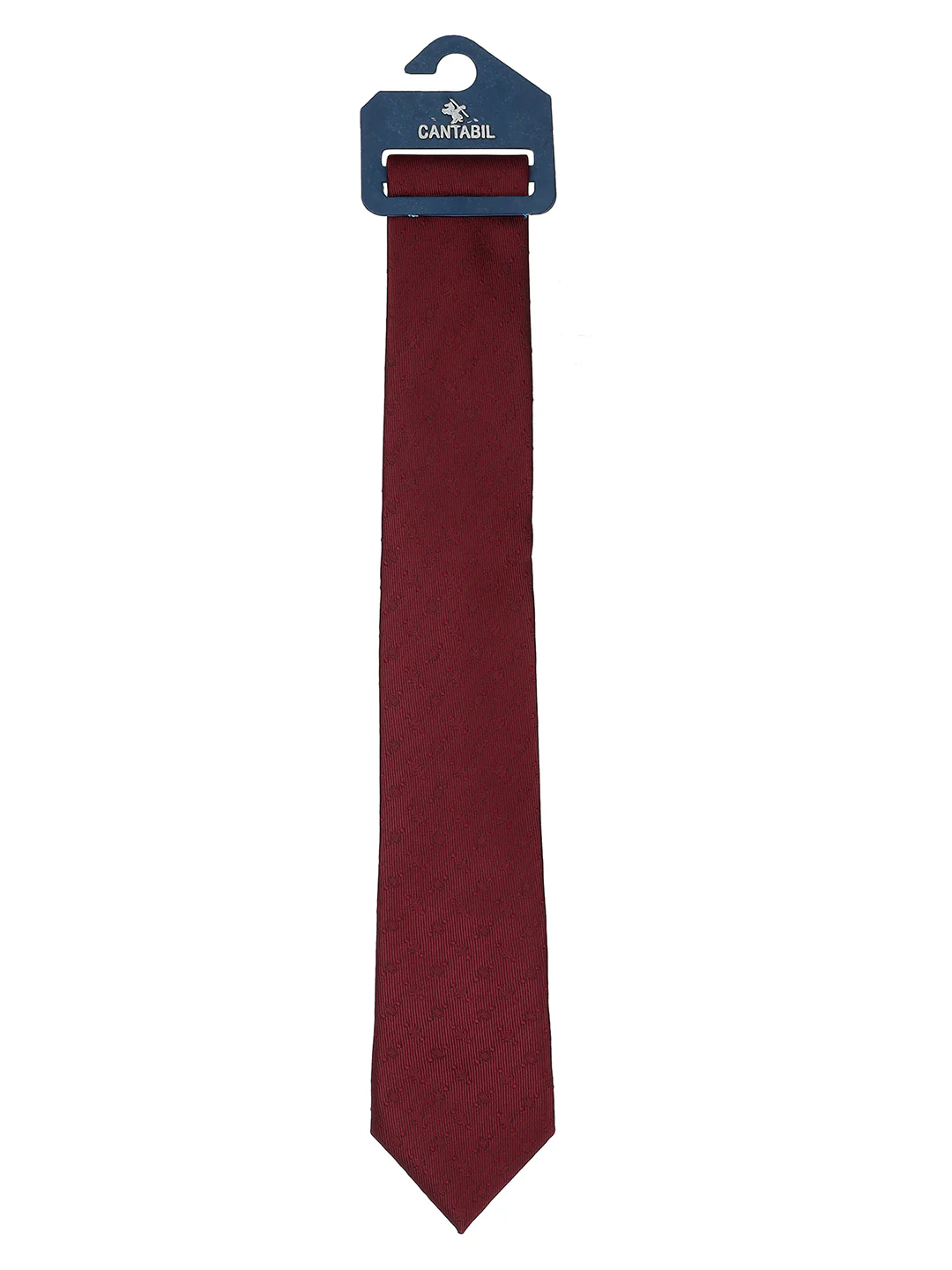 Men's Self Design Maroon Regular Broad - Image 2