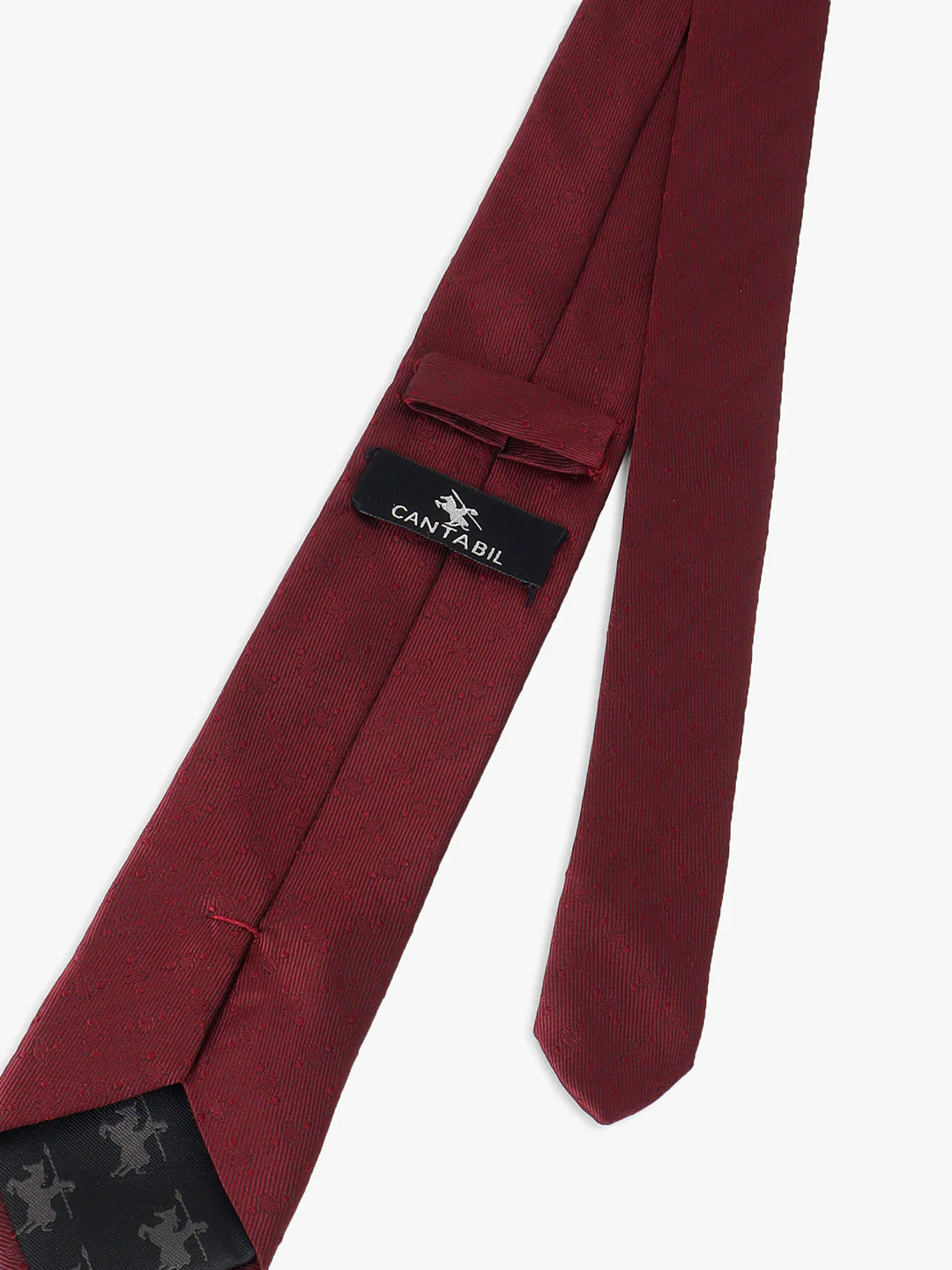 Men's Self Design Maroon Regular Broad - Image 6