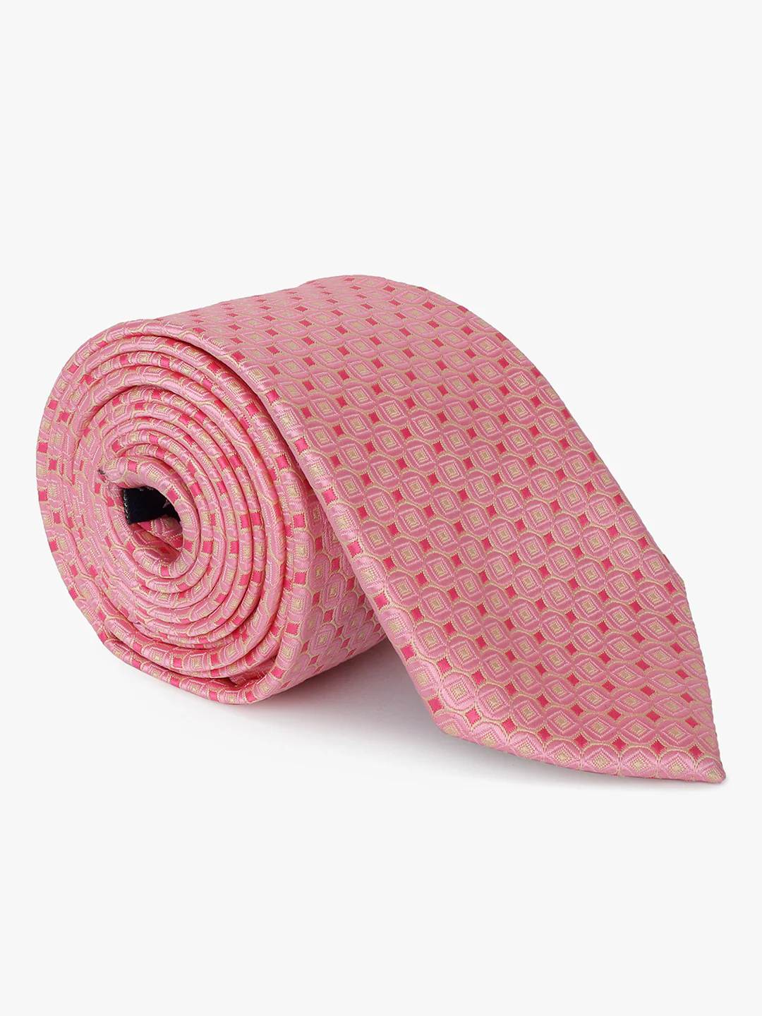 Men's Self Design Pink Regular Broad - Image 4