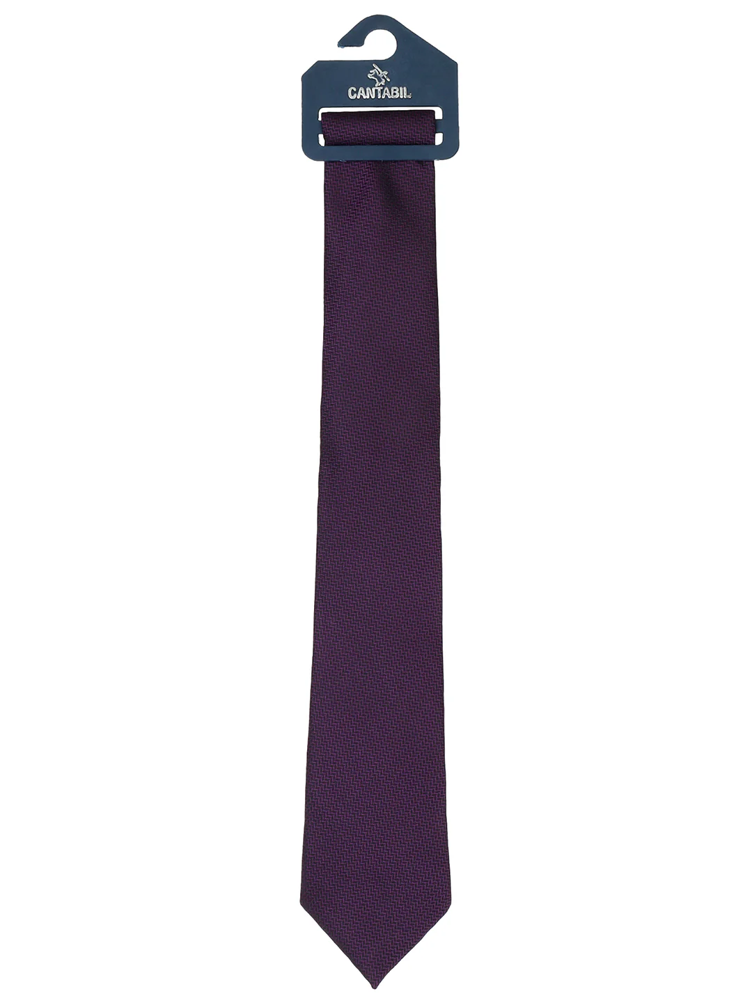 Men's Self Design Purple Regular Broad - Image 7