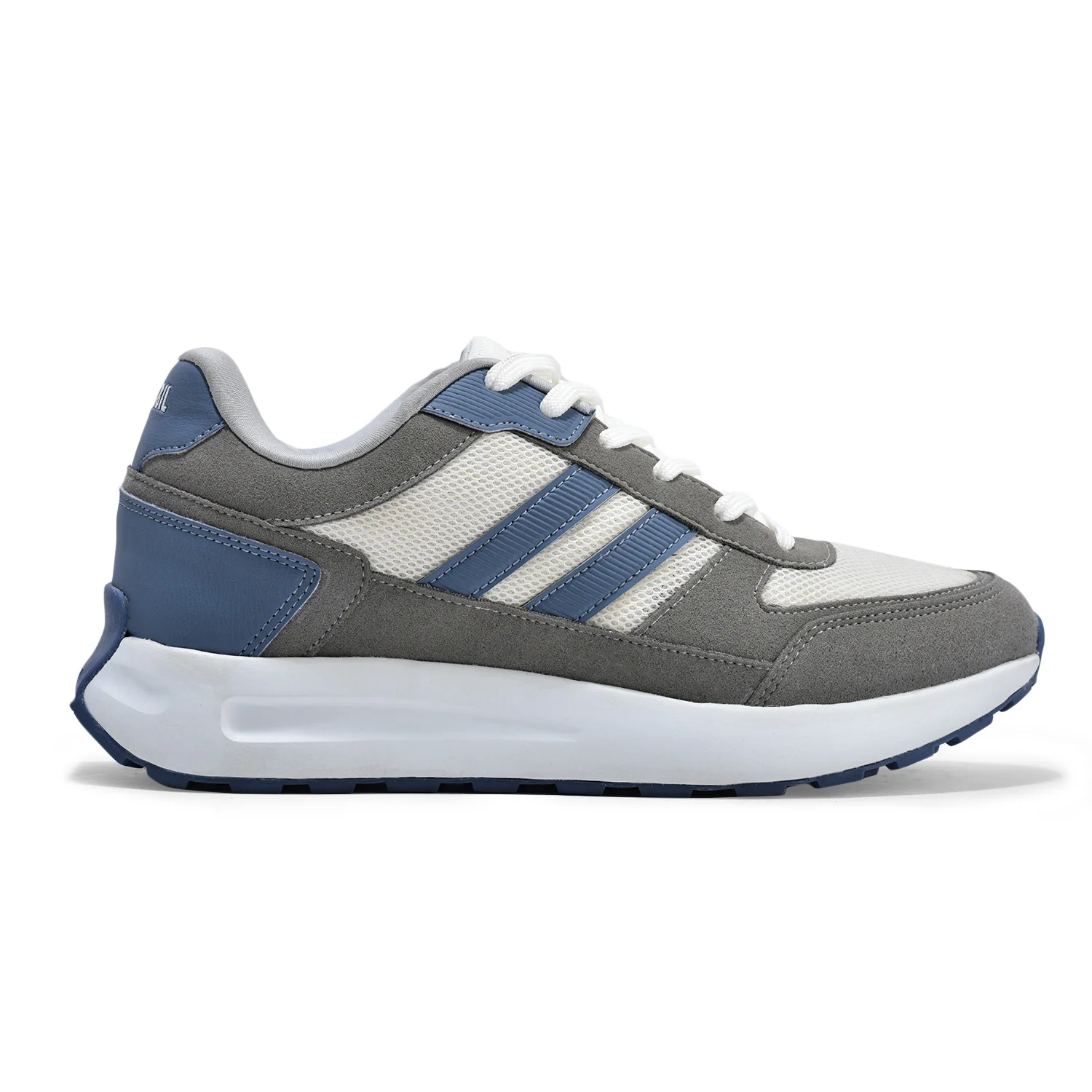 Casual Sports Shoes for Men | Lightweight & Comfortable with Cushioned Insole PU Upper Phylon Sole Lace Up Closure - Image 4