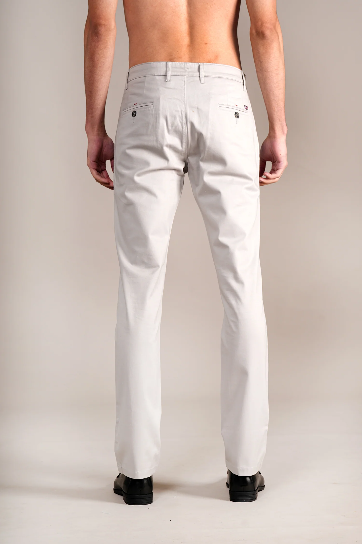 Casual Trouser for Men | Breathable & Soft with Color Fastness Regular Fit Cotton Blend Fabric Solid Pattern Button Closure - Image 6
