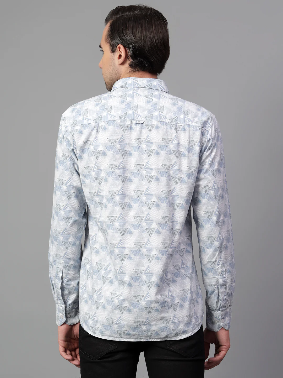 Casual Shirt for Men | Breathable & Soft with Color Fastness Regular Fit Spread Collar Neck Viscose Fabric Printed Pattern - Image 2