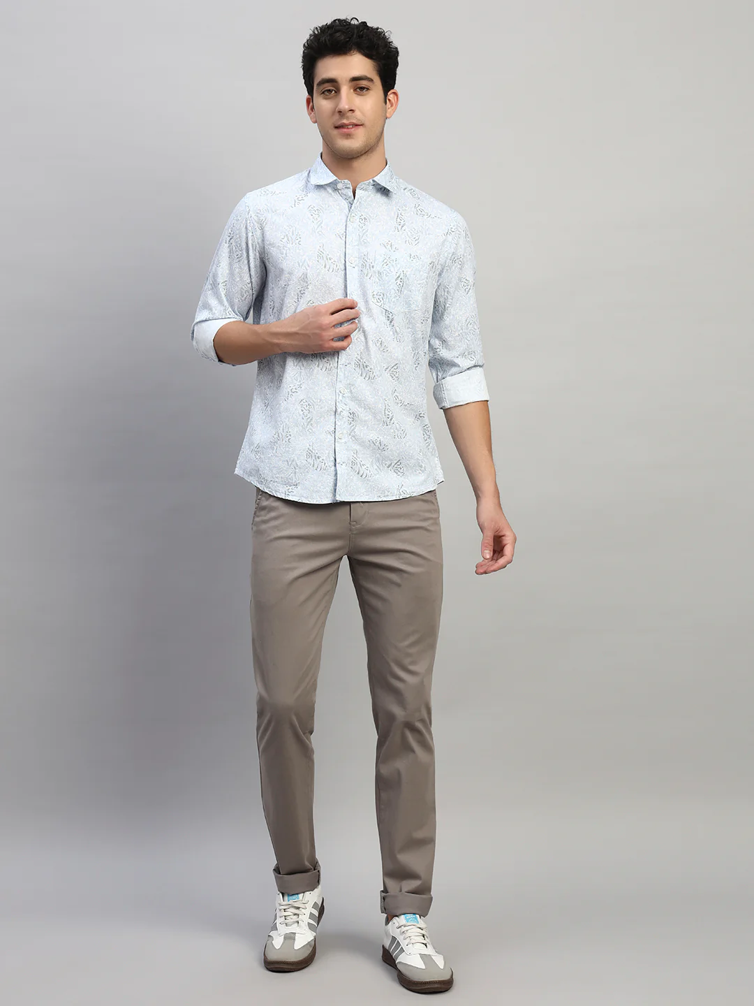 Casual Shirt for Men | Breathable & Soft with Color Fastness Regular Fit Spread Collar Neck Cotton Fabric Printed Pattern - Image 6