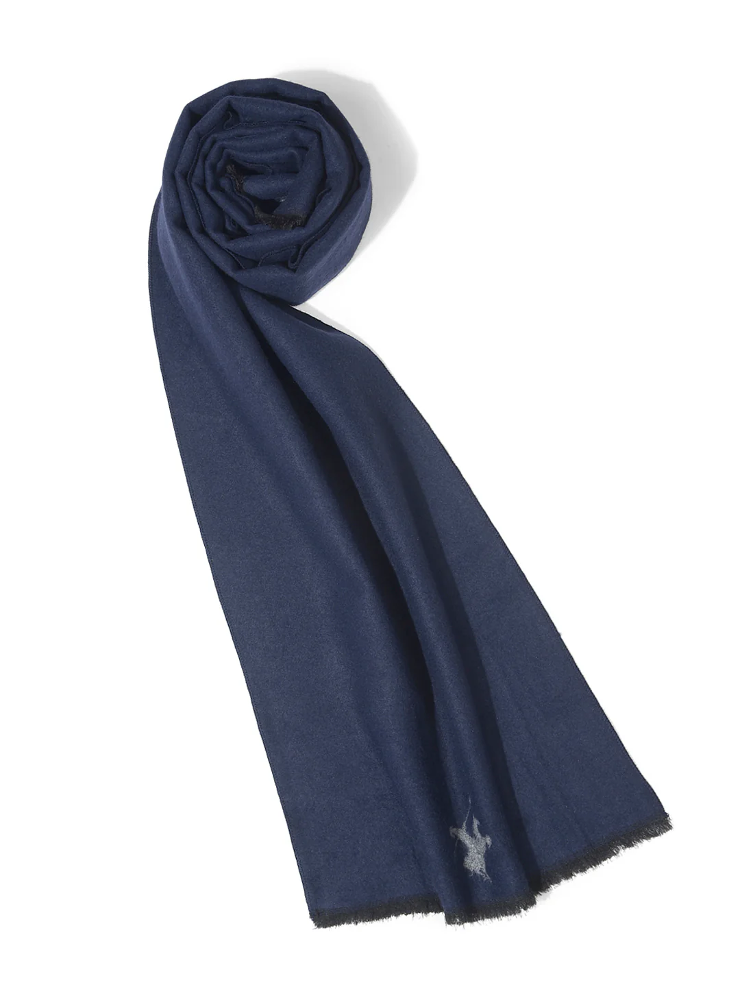 Men's Solid 100% Acrylic Navy Blue Winter Wear Mufflers - Image 6